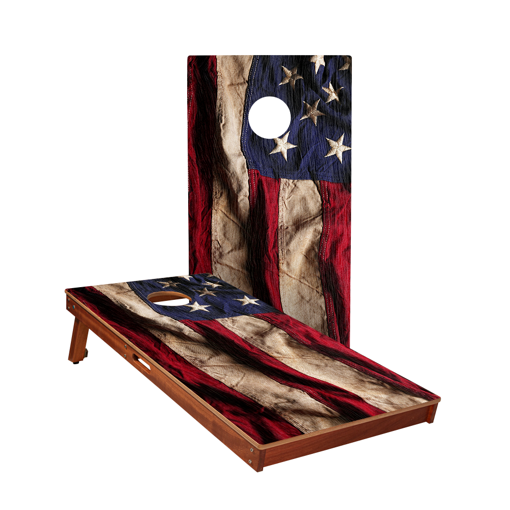 American Flag Cloth Sig Pro Cornhole Boards