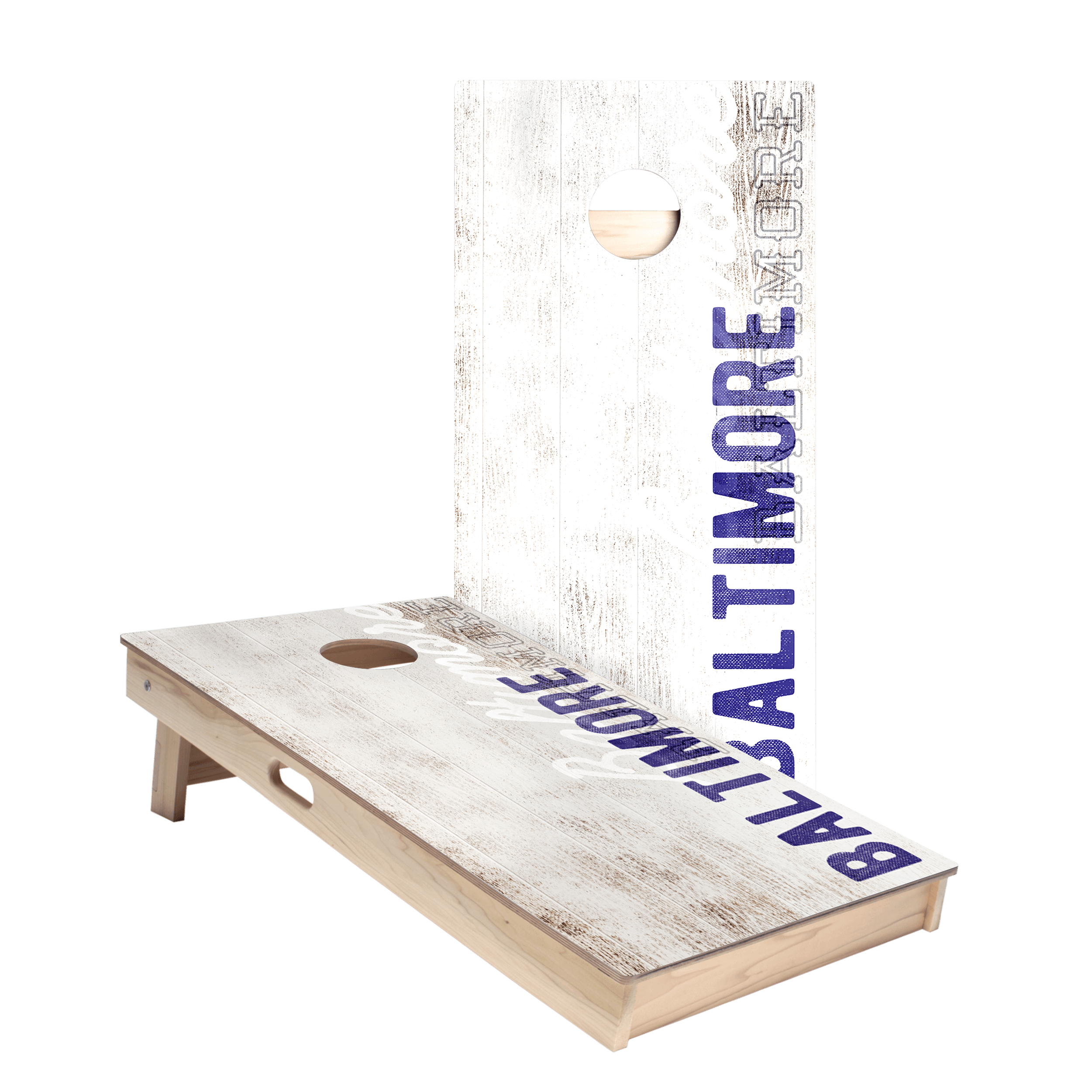 Baltimore Football Vintage Gameday Star Cornhole Boards