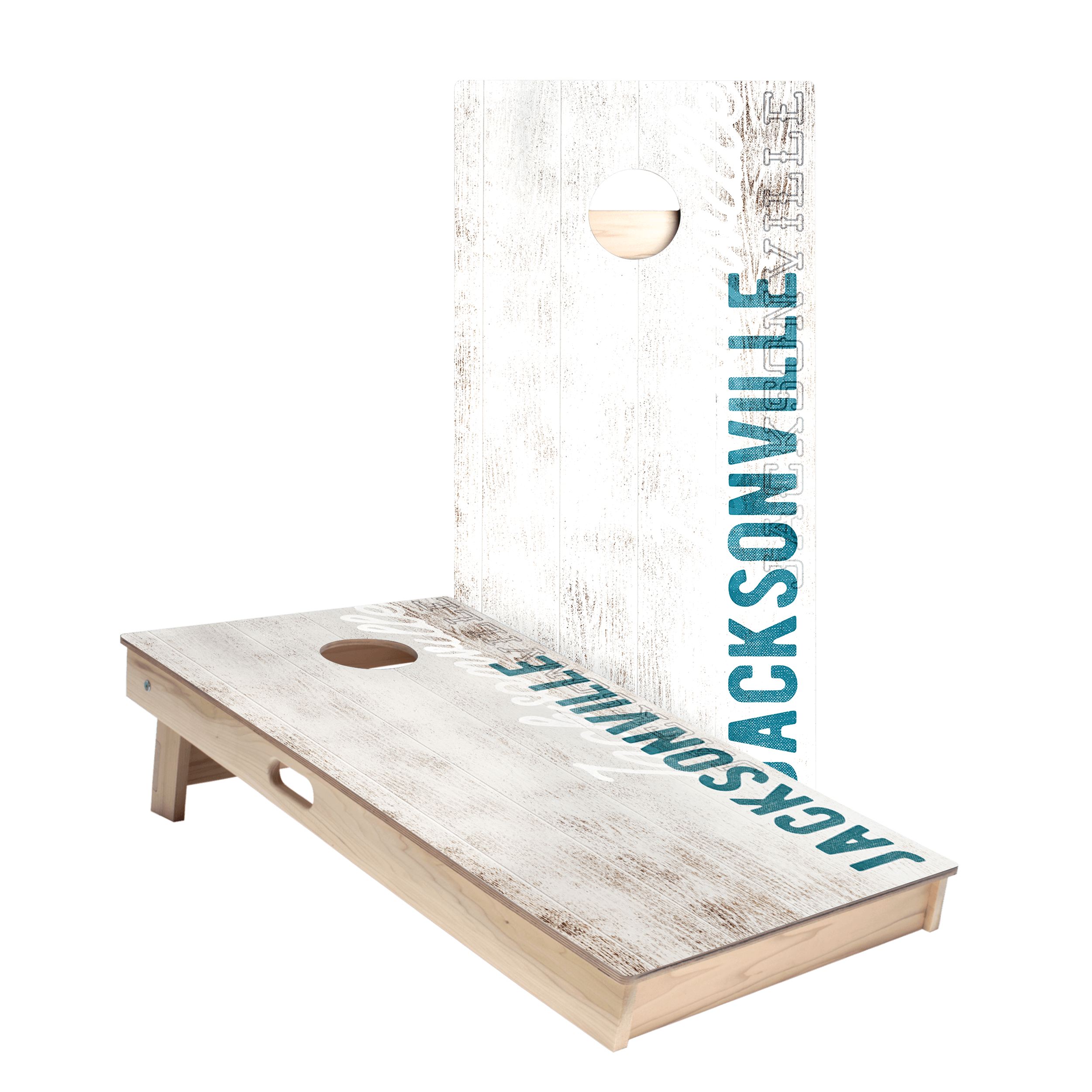 Jacksonville Football Vintage Gameday Star Cornhole Boards