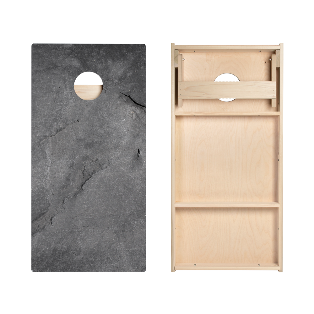 Black Stone Star Cornhole Boards
