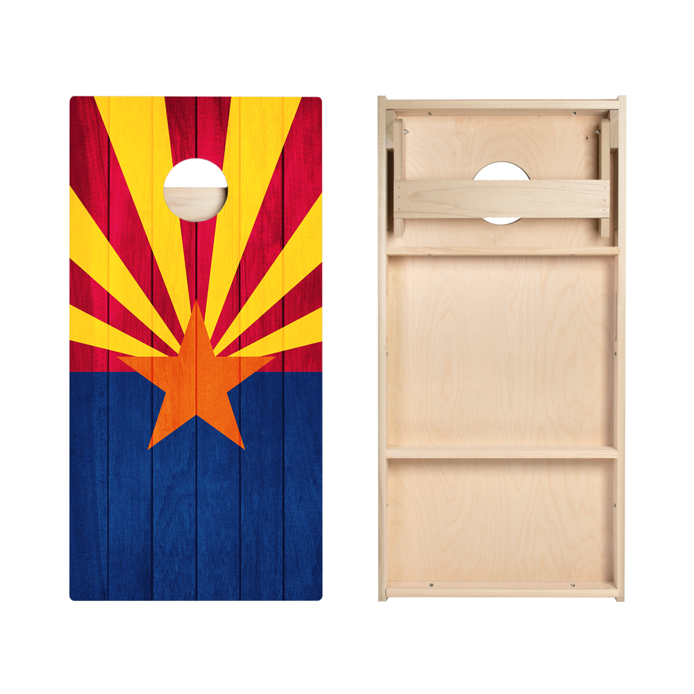 Arizona Flag Star Cornhole Boards