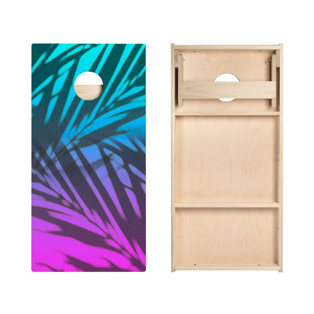 Beach Gradient Blue Star Cornhole Boards
