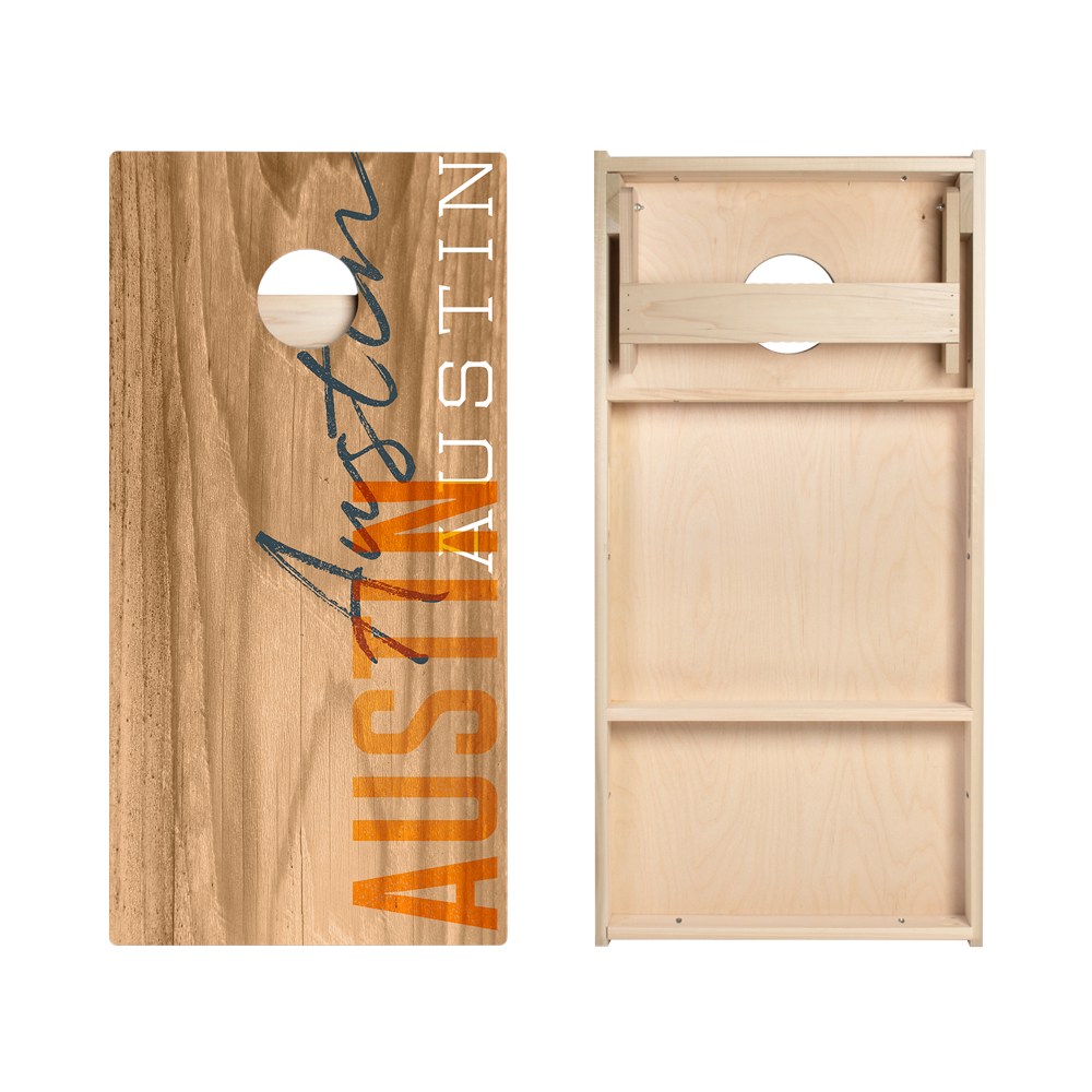 Austin Campus Gameday Star Cornhole Boards