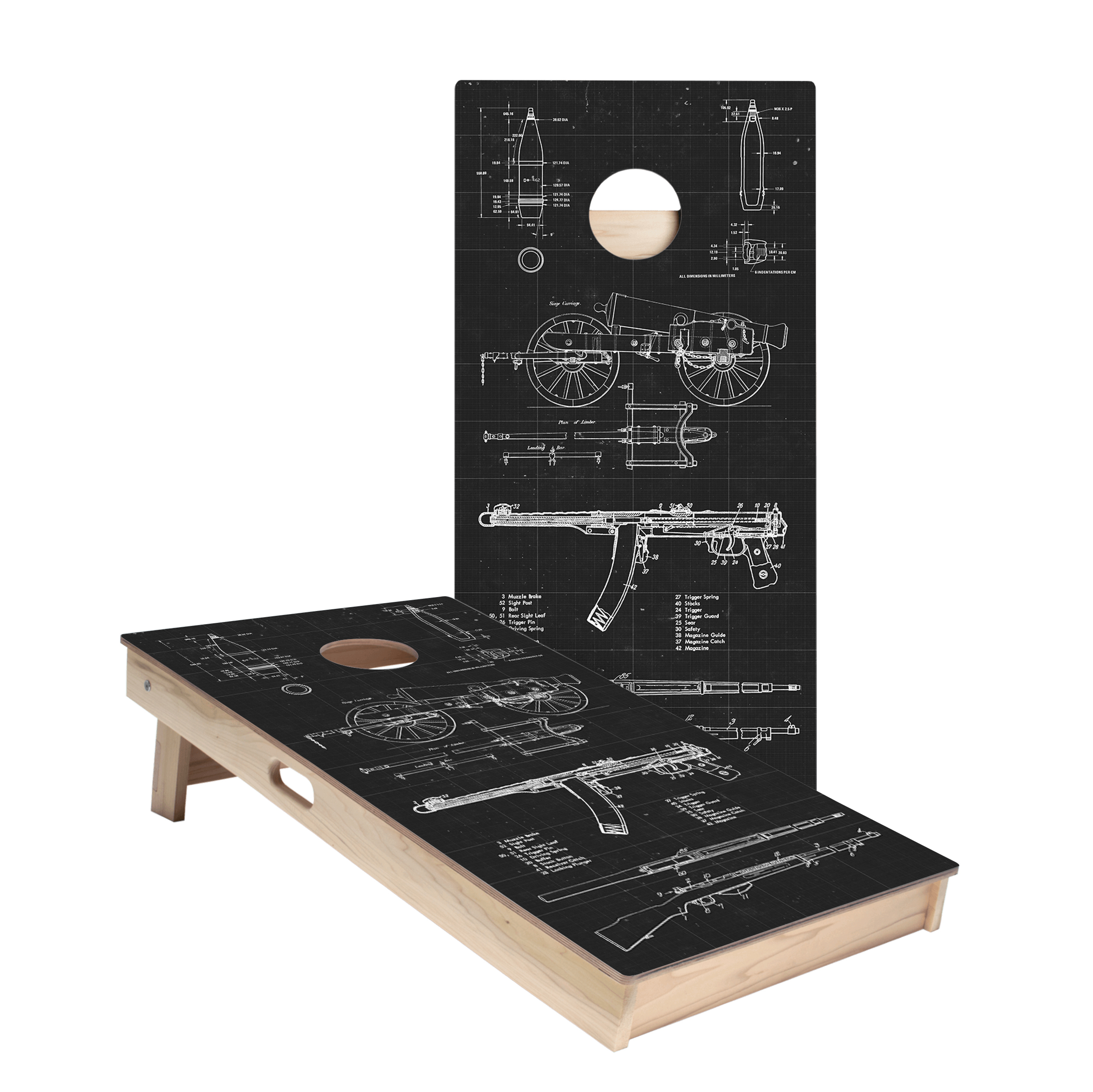 Arms Drawings Star Cornhole Boards