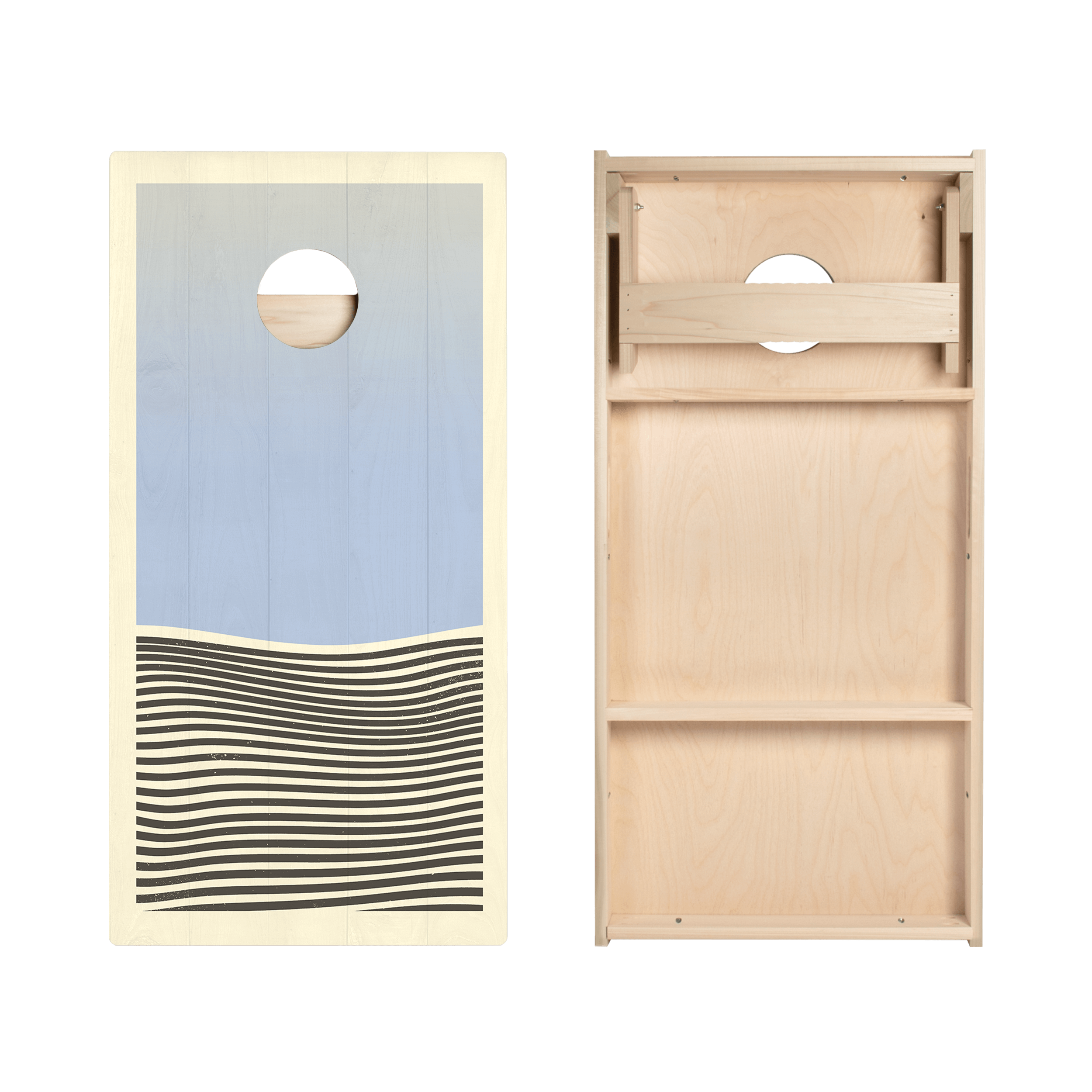 Blue Waves Star Cornhole Boards