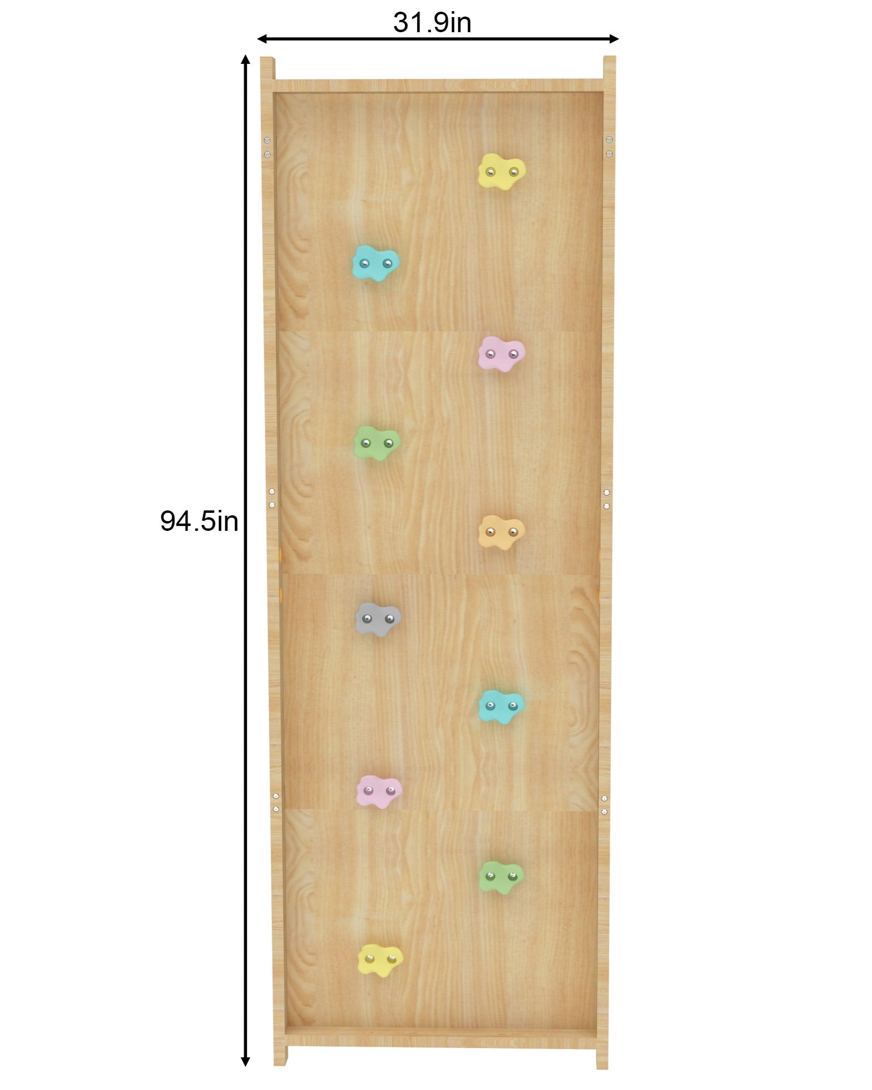 Add-On Rock Wall Panel for 95" Modular Walnut