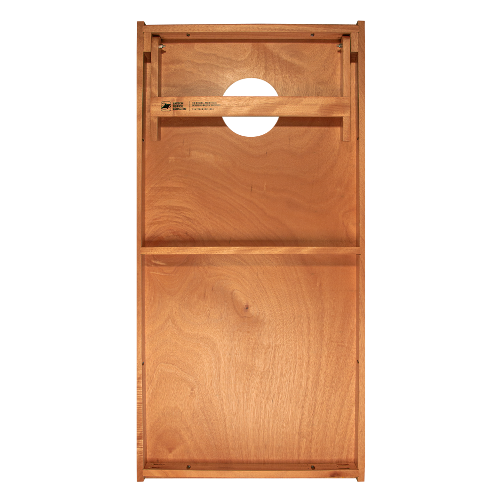Classic Stripes Natural Wood Blues Backyard 2400 Cornhole Boards