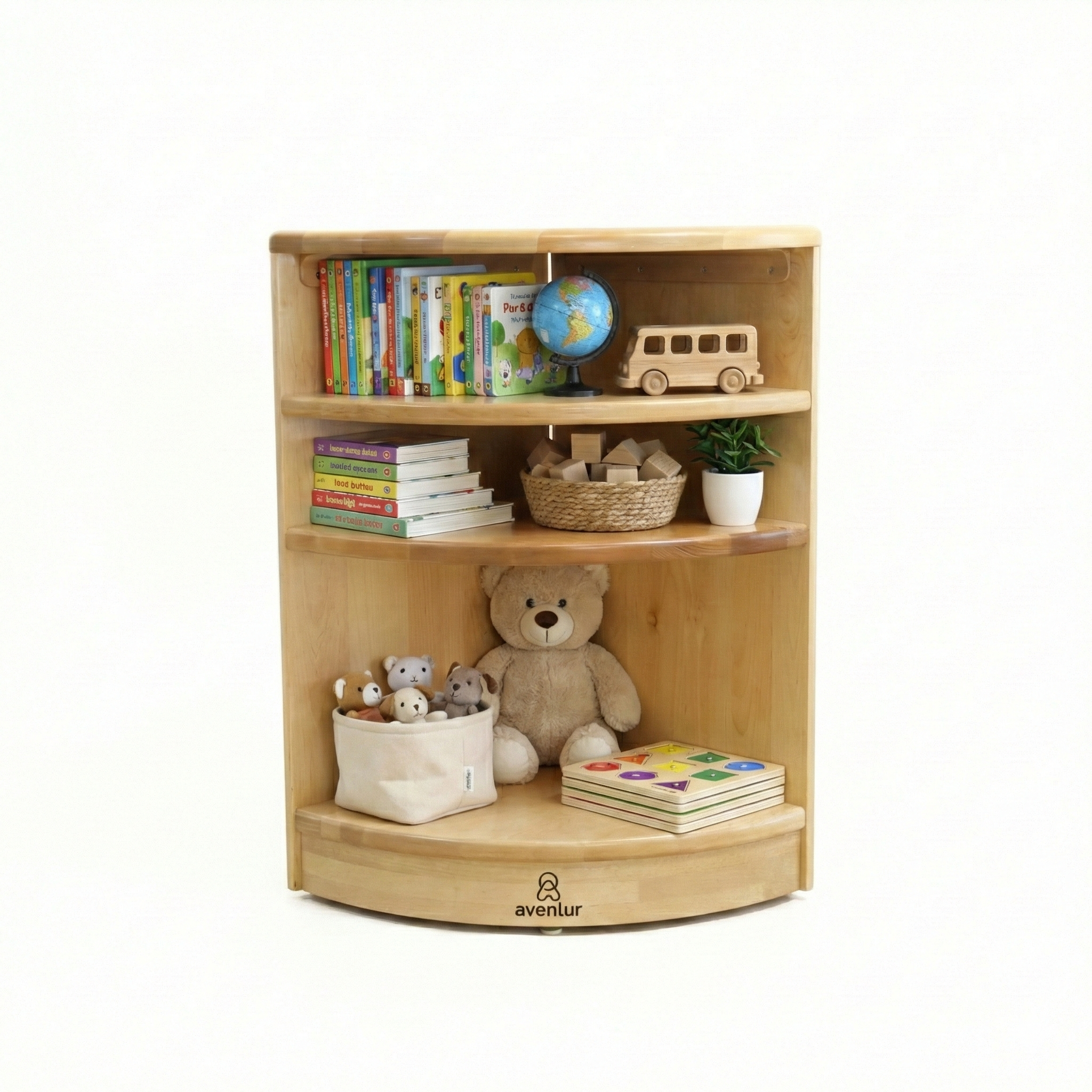 Montessori Classroom Corner Shelf - 24" Tall