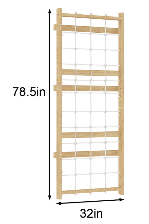 Add-On Rope Wall Panel for 79" Modular Walnut
