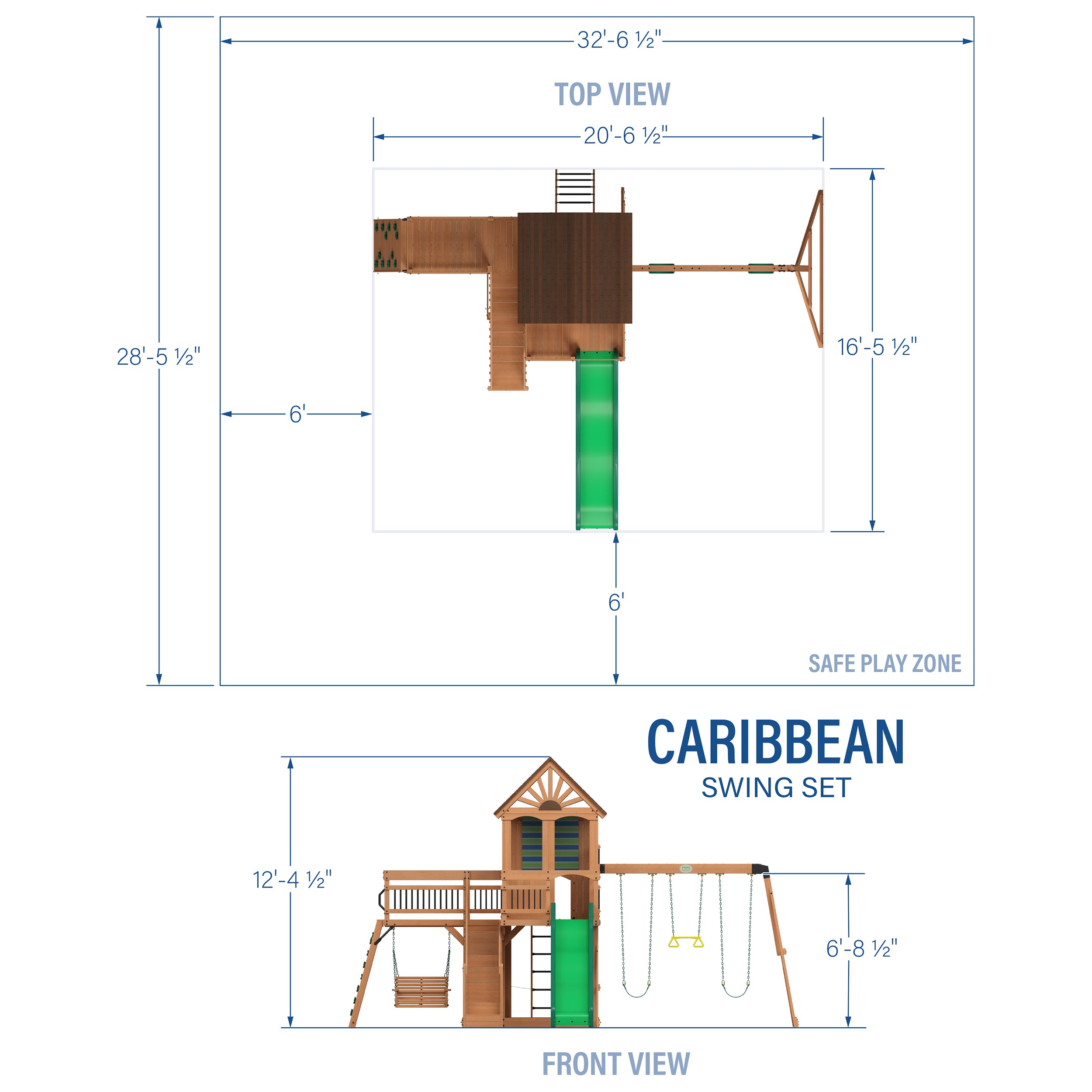 Caribbean Swing Set