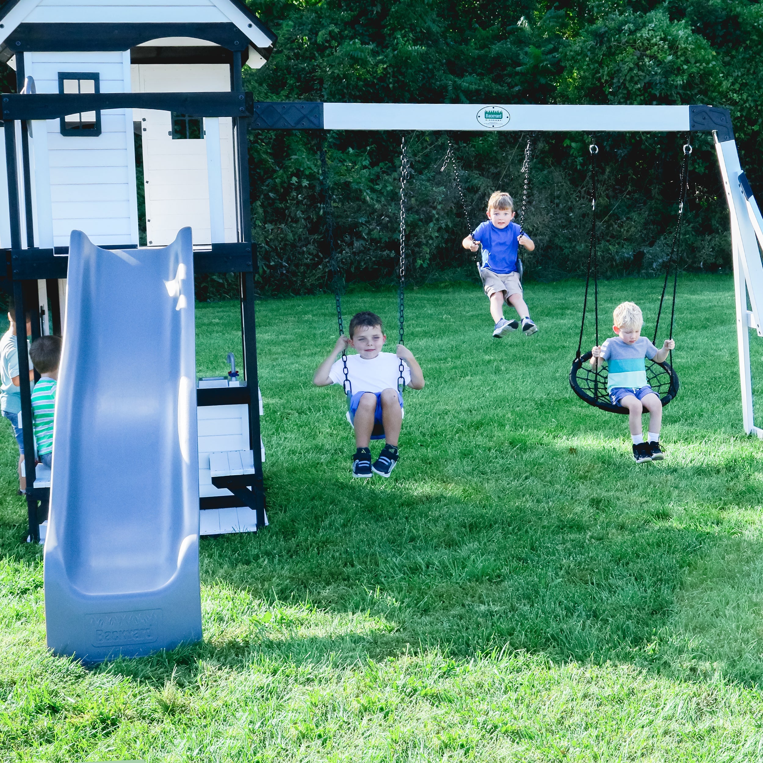 Canyon Creek Swing Set – White