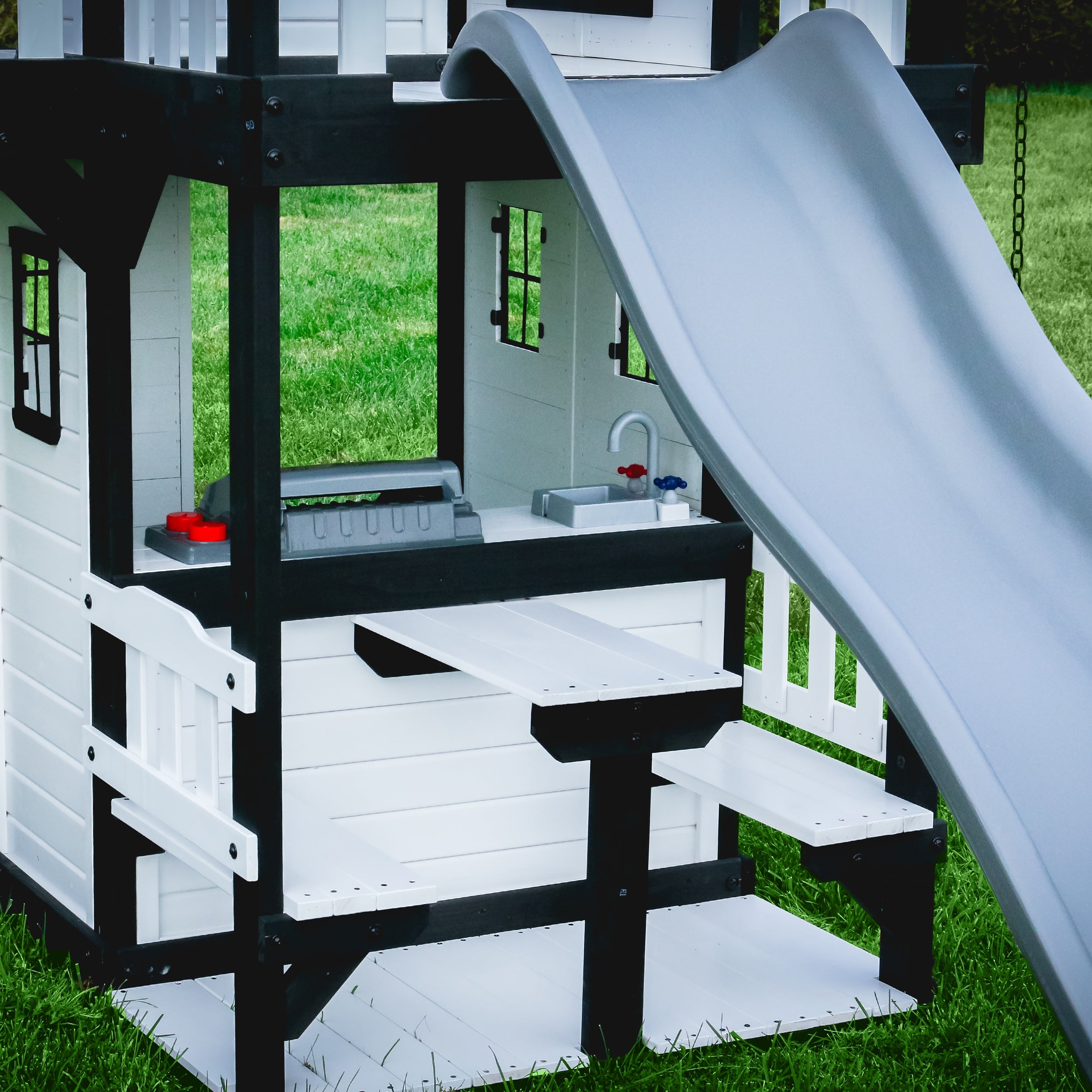 Canyon Creek Swing Set – White