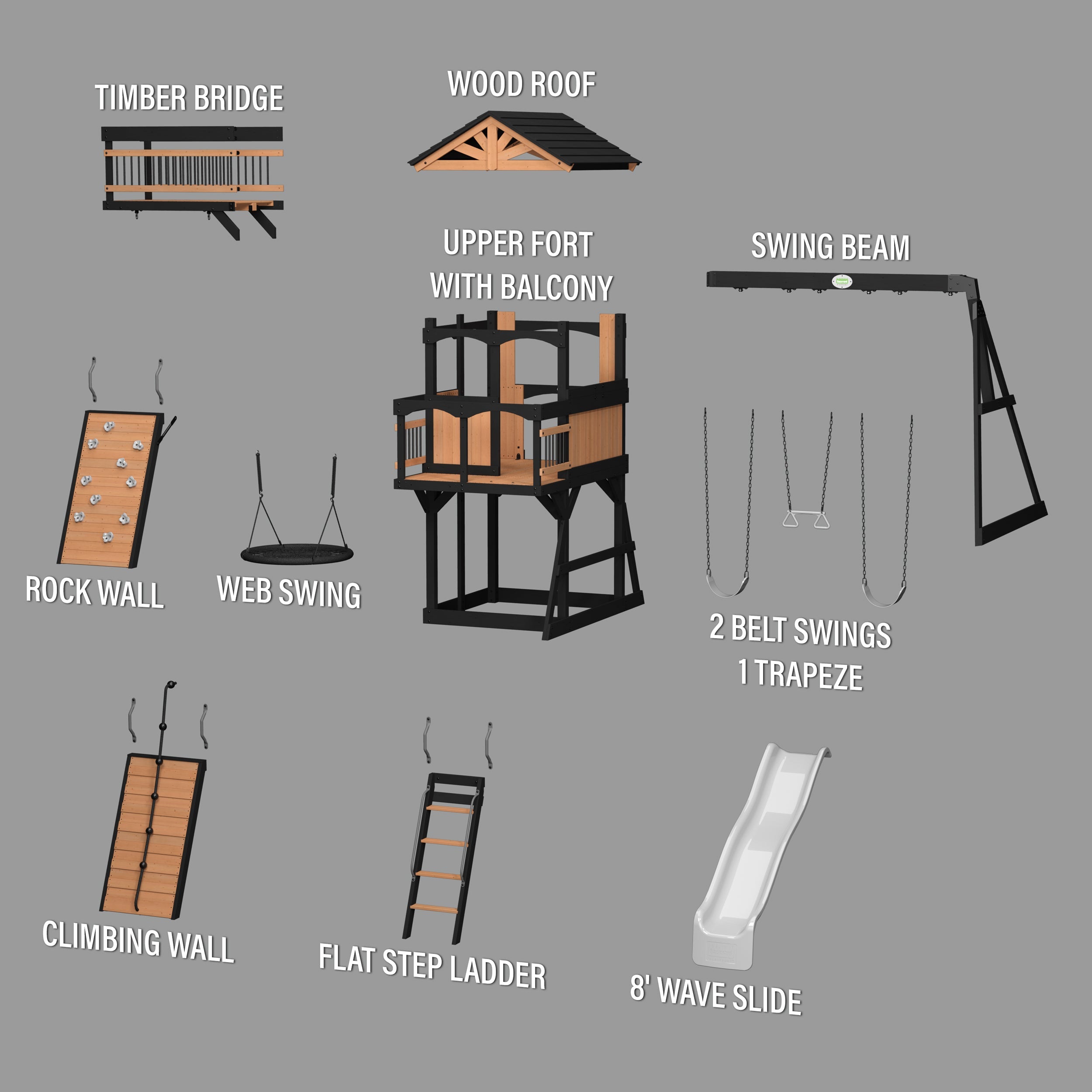 Timber Crossing Swing Set
