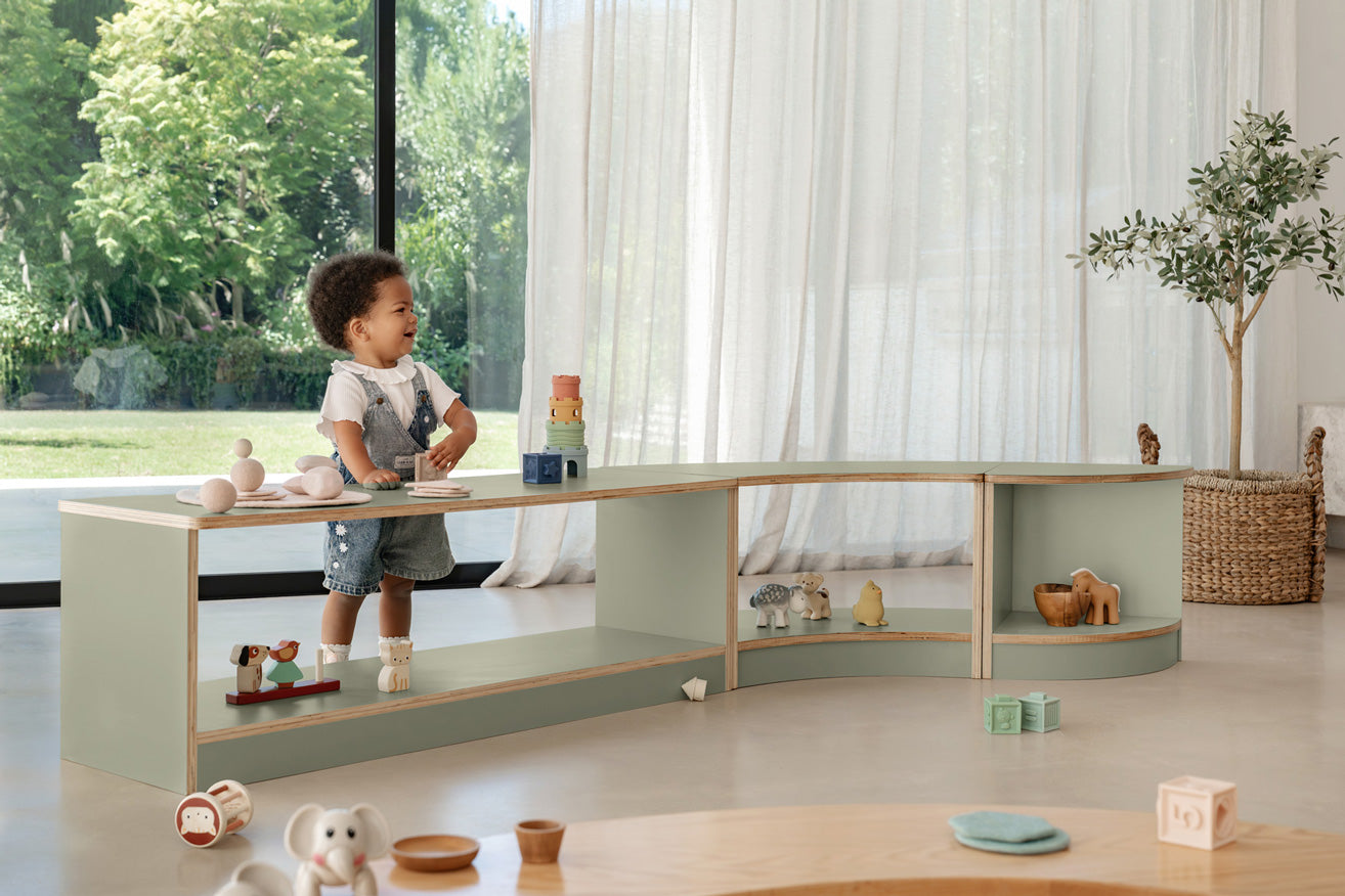 Avenlur -  Baby Flexispace Modular Storage Set (3-Piece) – Sage