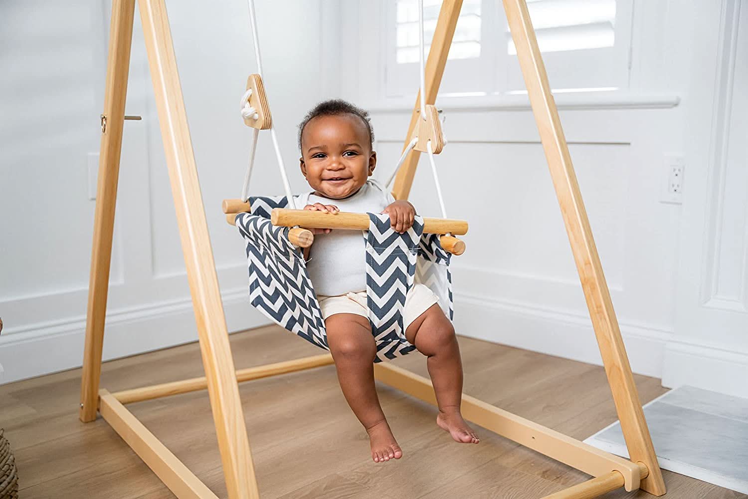 Spruce | Foldable Baby Swing - Beige