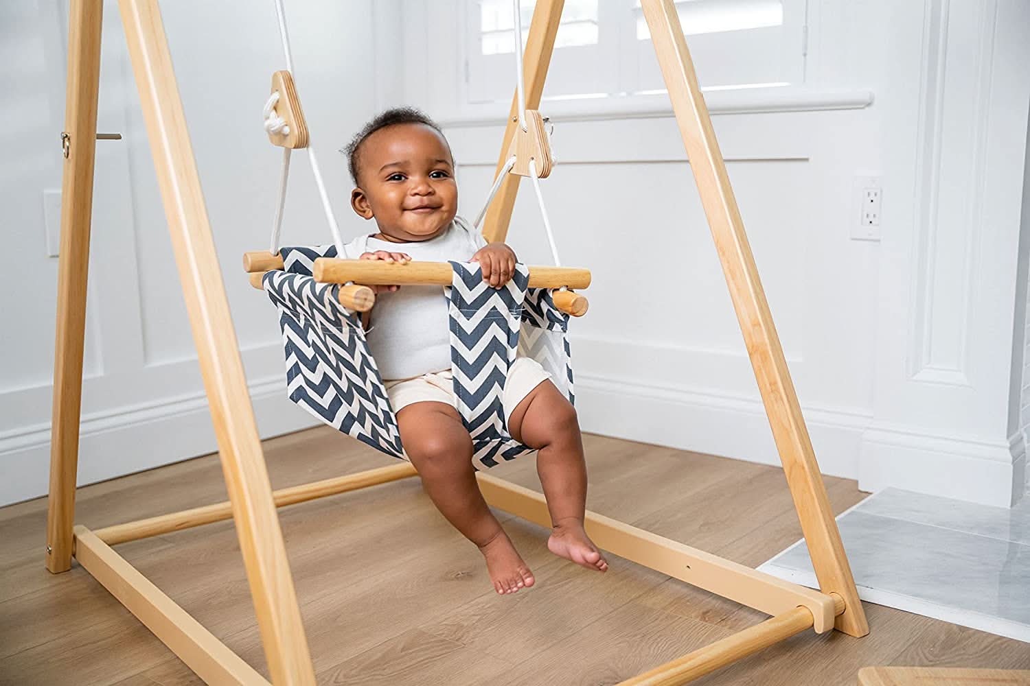 Spruce | Foldable Baby Swing - Blue Wave