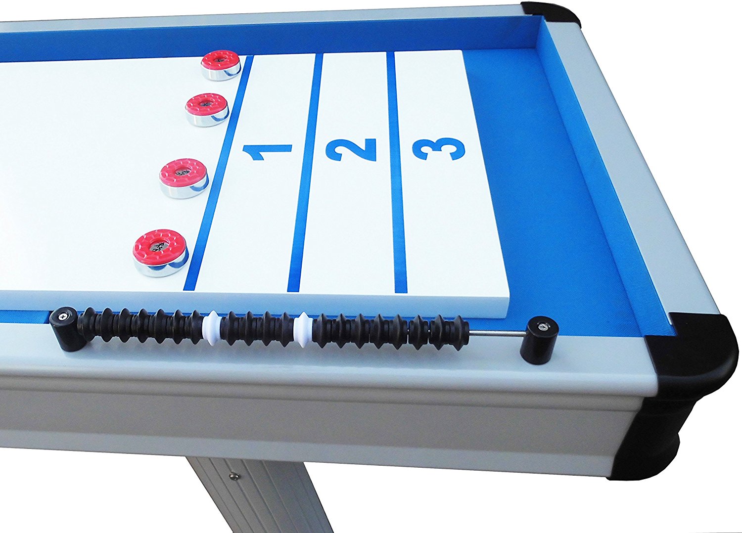 Playcraft Extera 9' Outdoor Shuffleboard Table in Silver w/20" Playfield