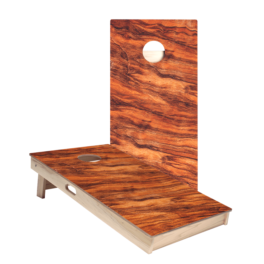 Wavy Wood Star Cornhole Boards