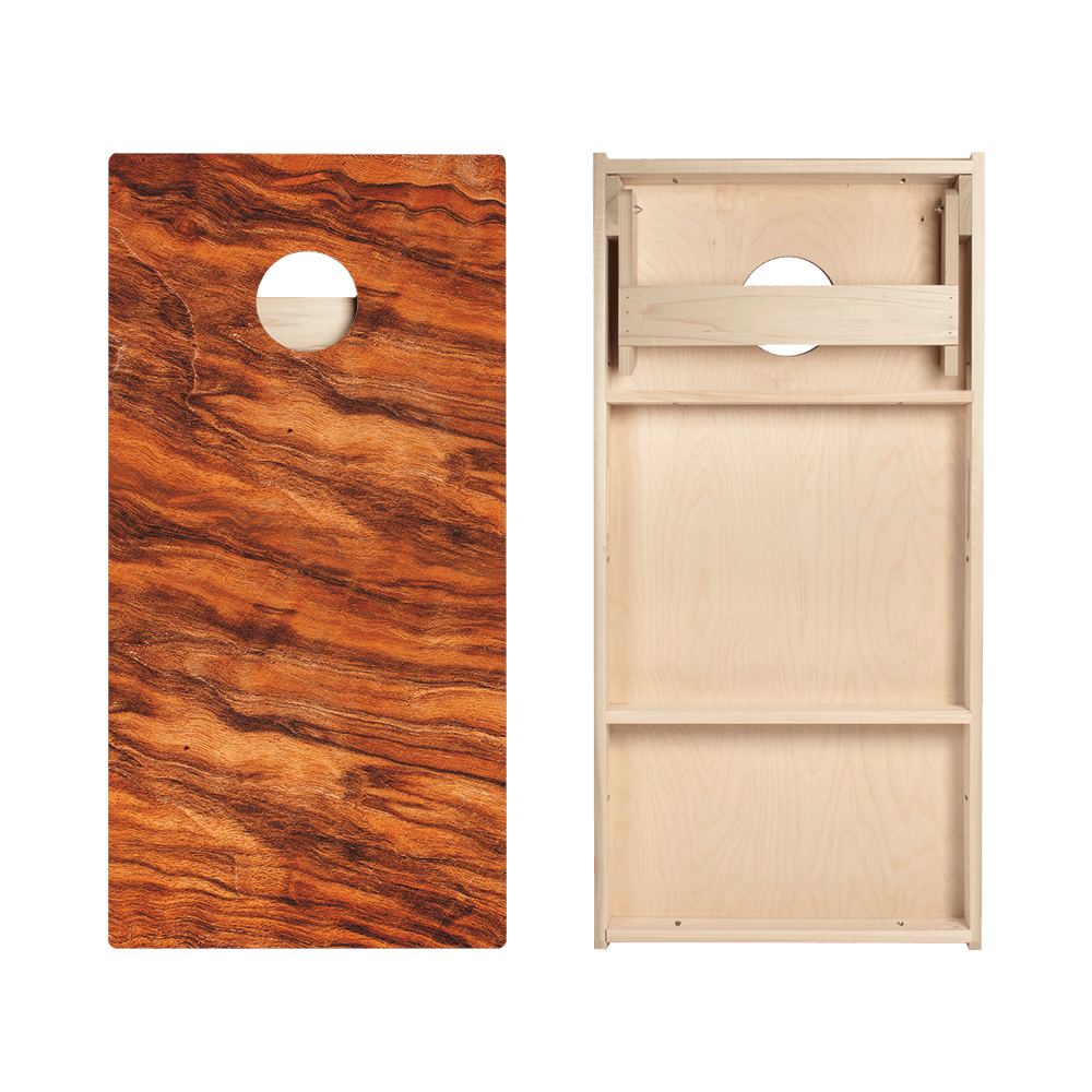 Wavy Wood Star Cornhole Boards