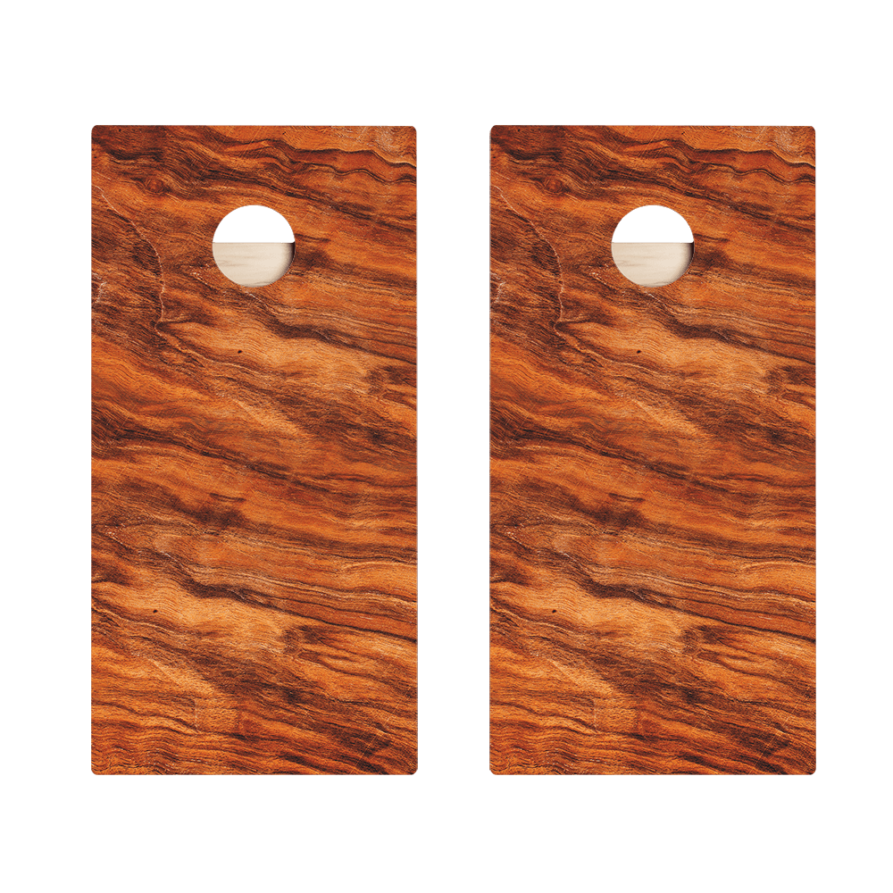 Wavy Wood Star Cornhole Boards