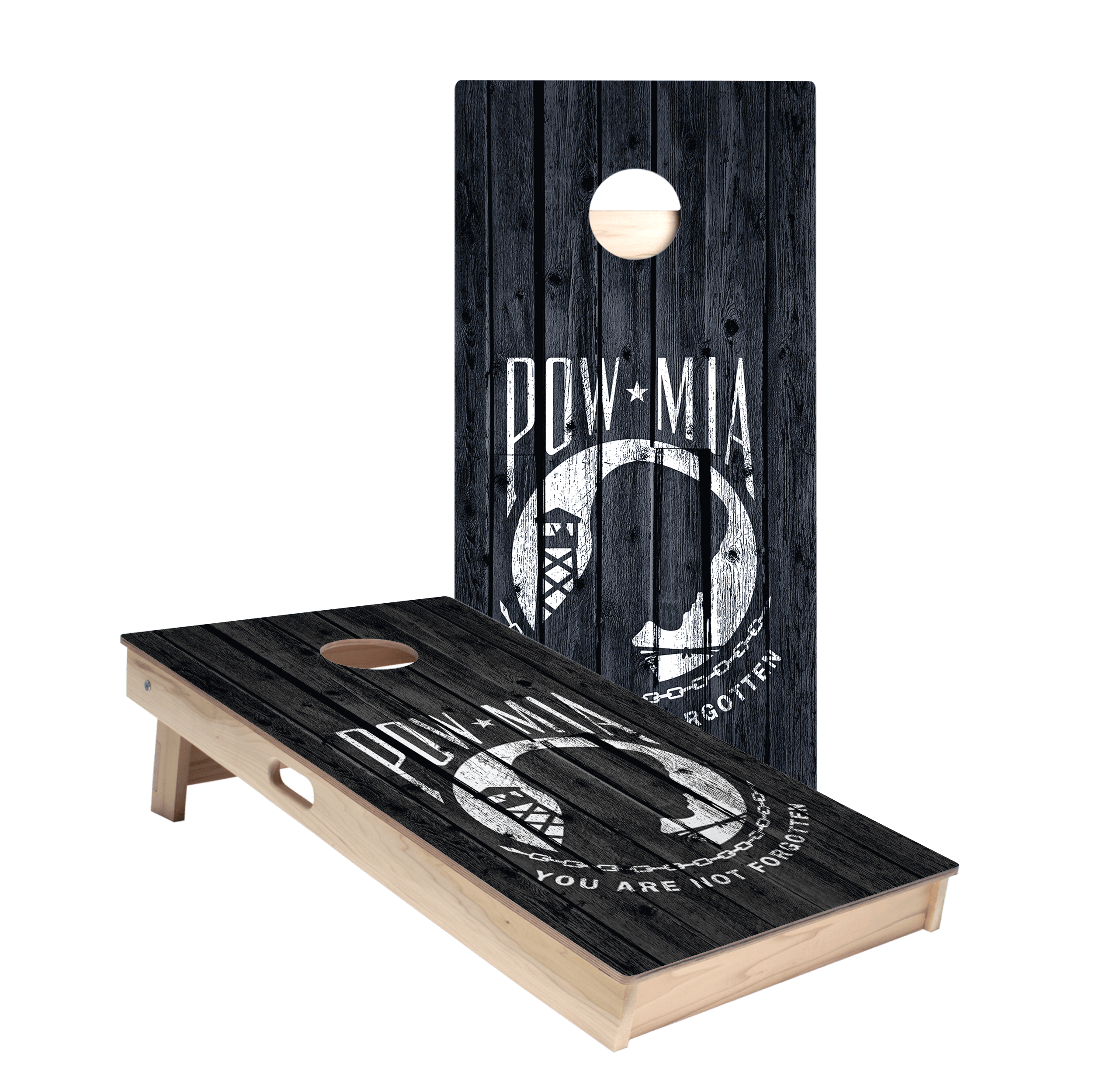 POW MIA Star Cornhole Boards