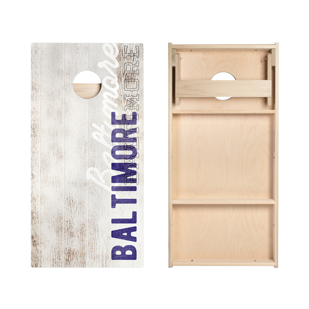 Baltimore Football Vintage Gameday Star Cornhole Boards