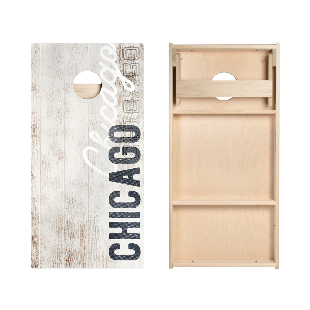Chicago Football Vintage Gameday Star Cornhole Boards