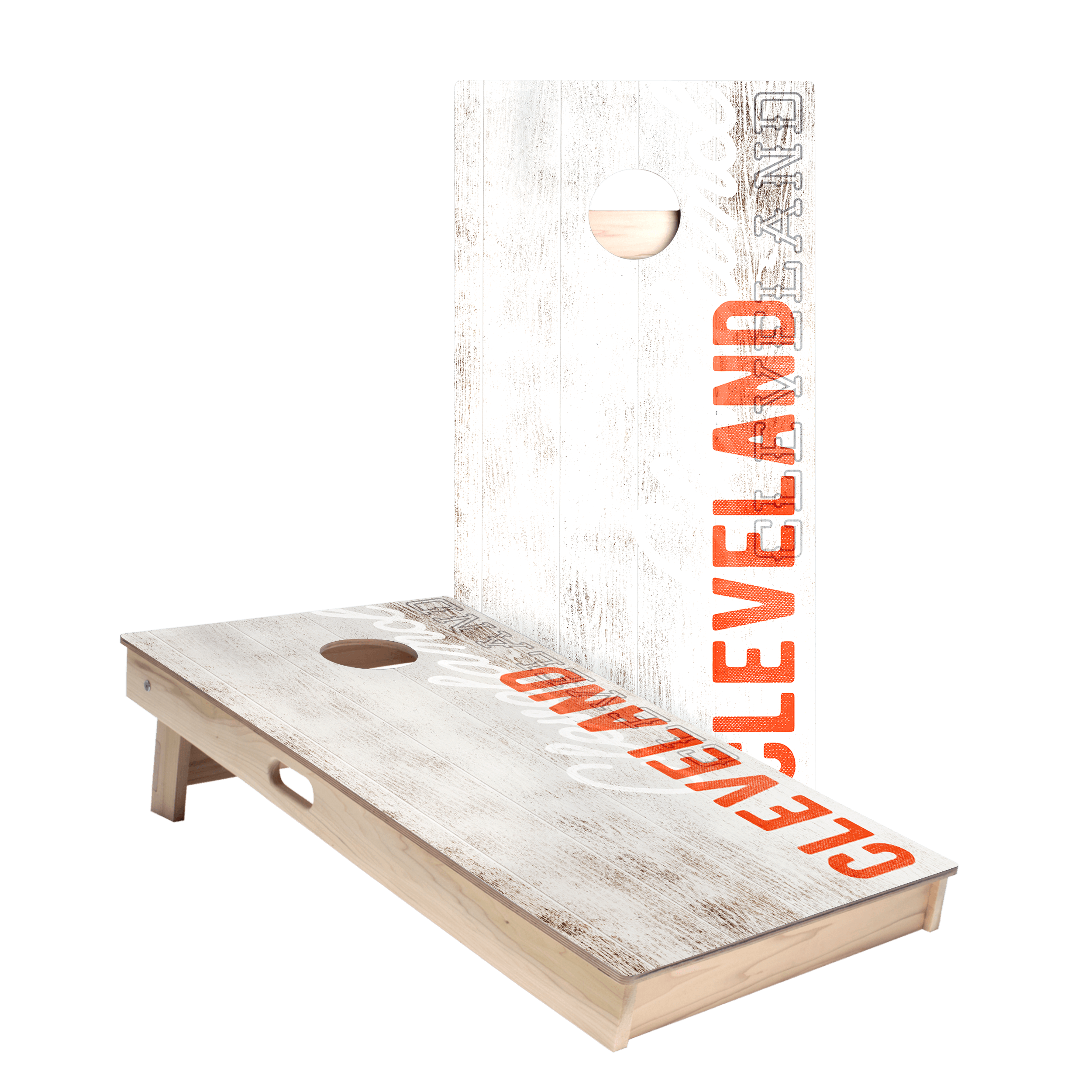 Cleveland Football Vintage Gameday Star Cornhole Boards