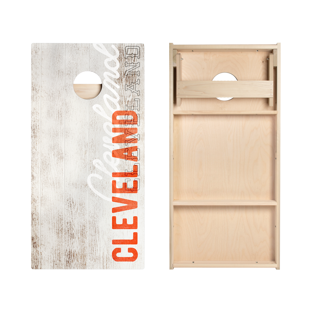 Cleveland Football Vintage Gameday Star Cornhole Boards