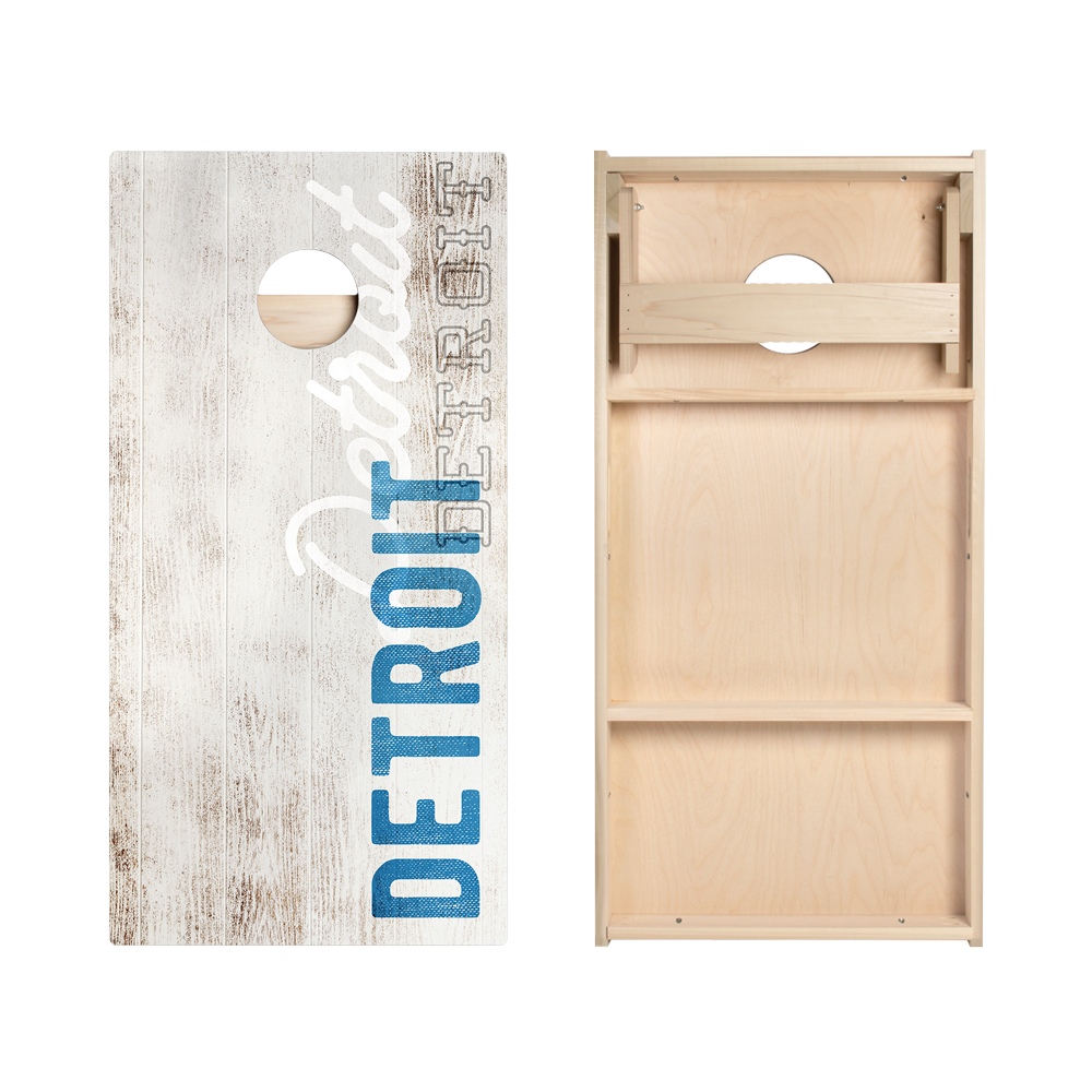 Detroit Football Vintage Gameday Star Cornhole Boards