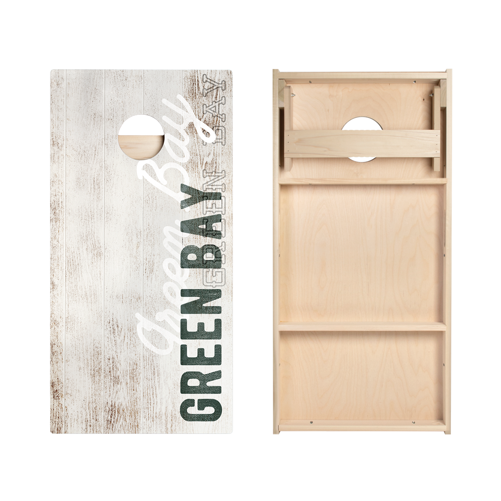 Green Bay Football Vintage Gameday Star Cornhole Boards