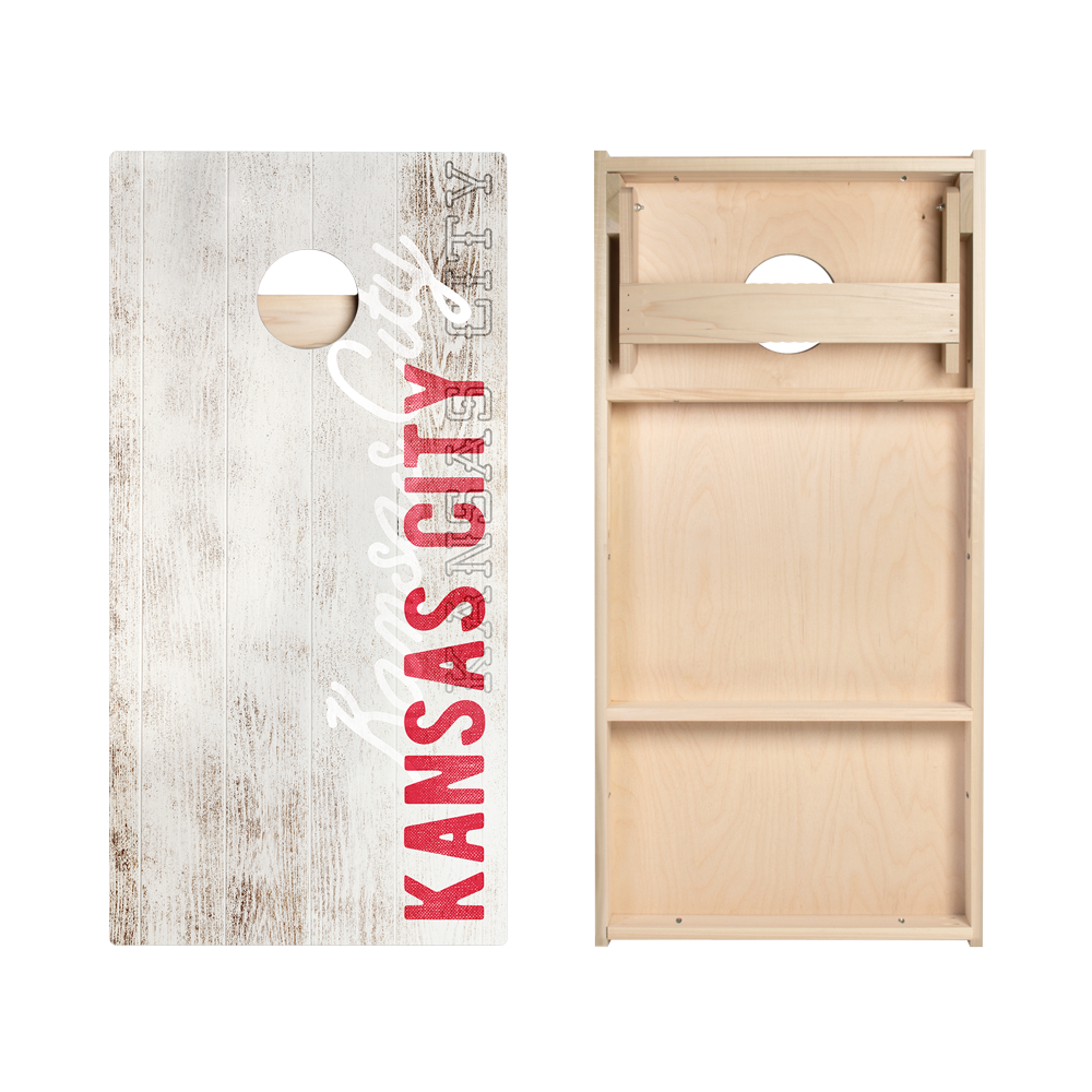 Kansas City Football Vintage Gameday Star Cornhole Boards