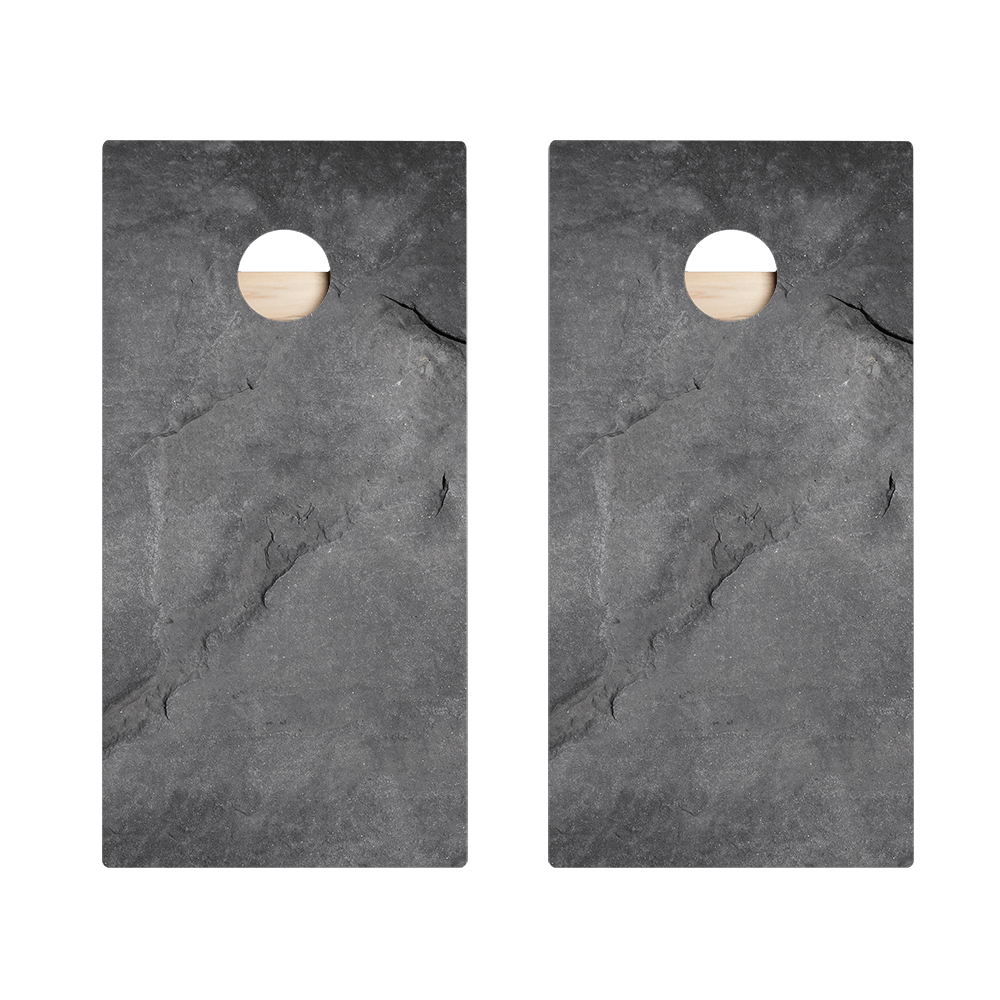 Black Stone Star Cornhole Boards