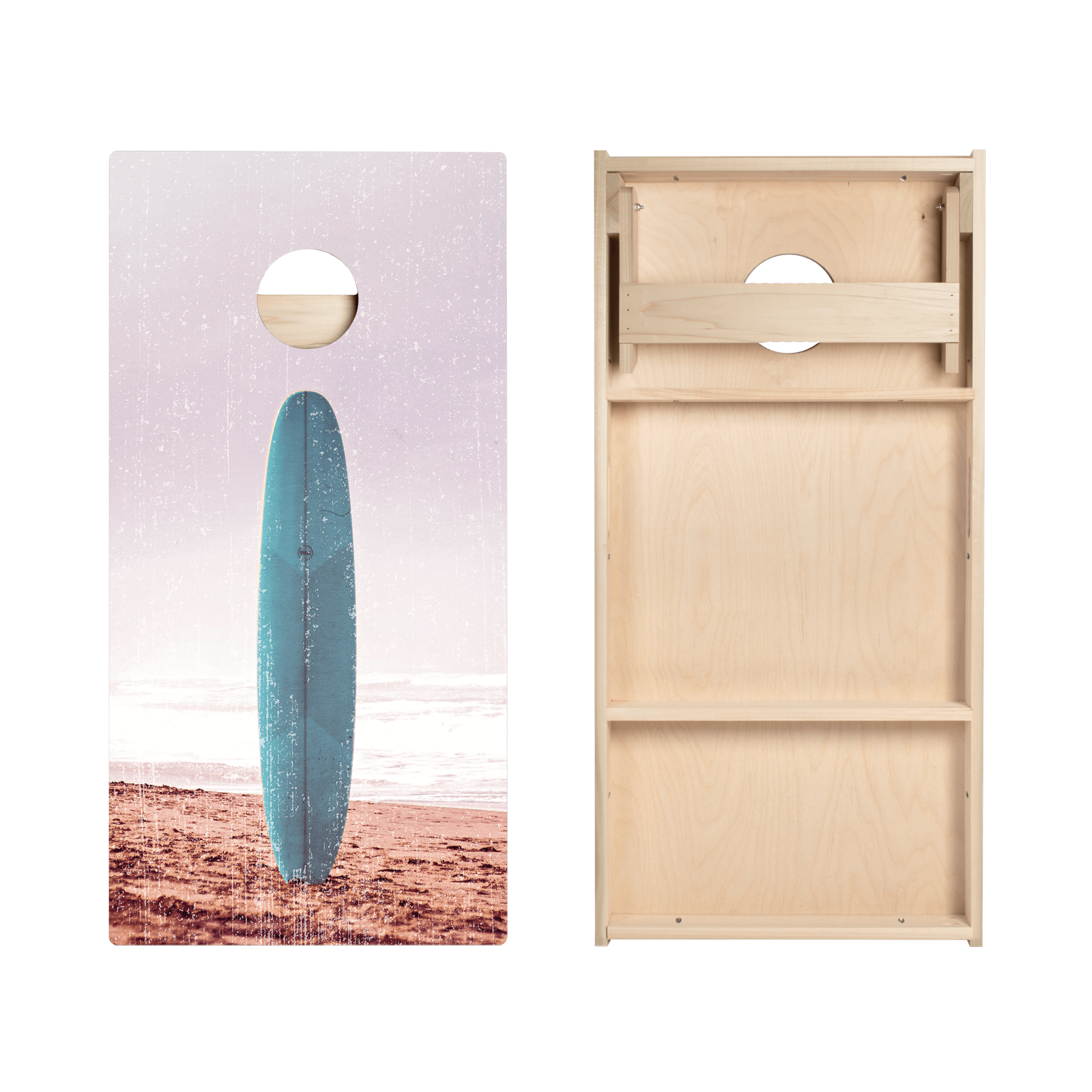 Vintage Surf Board Star Cornhole Boards