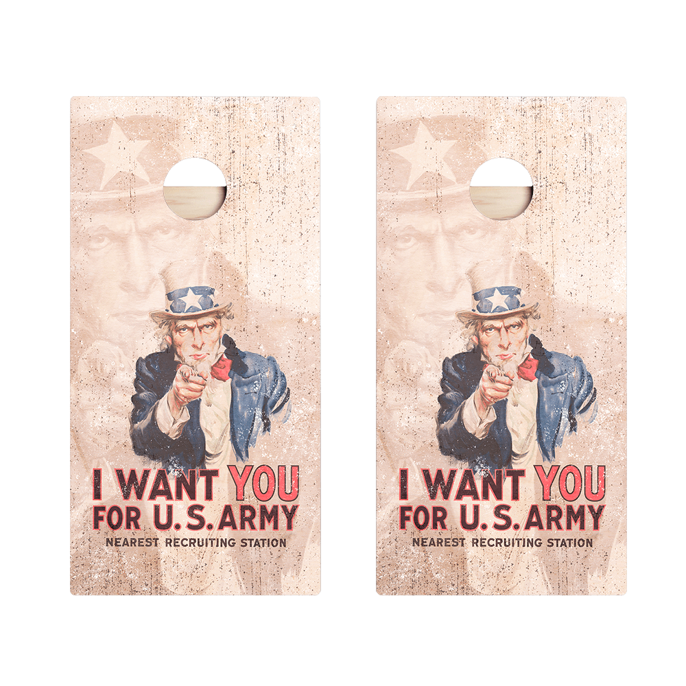 Uncle Sam Star Cornhole Boards