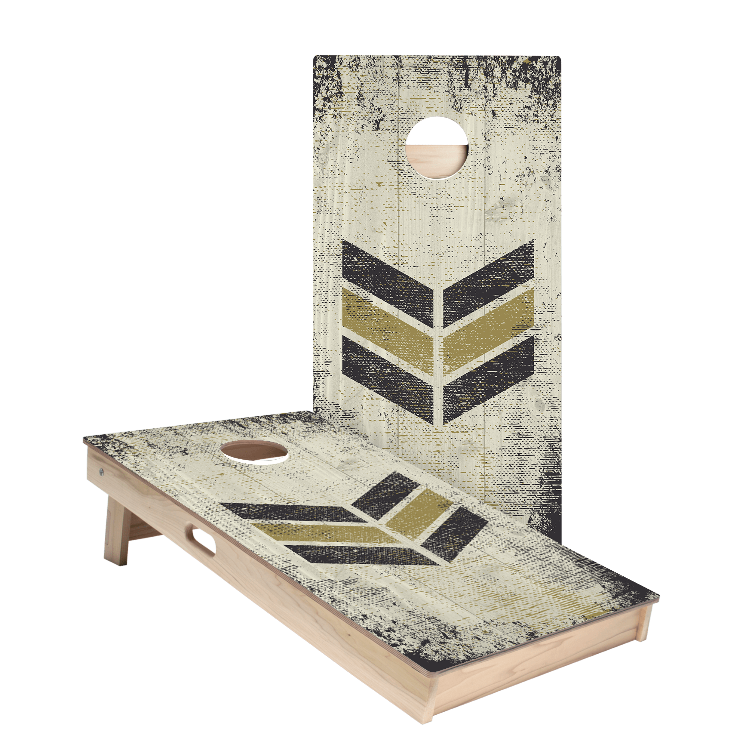 Vintage Military Board Star Cornhole Boards