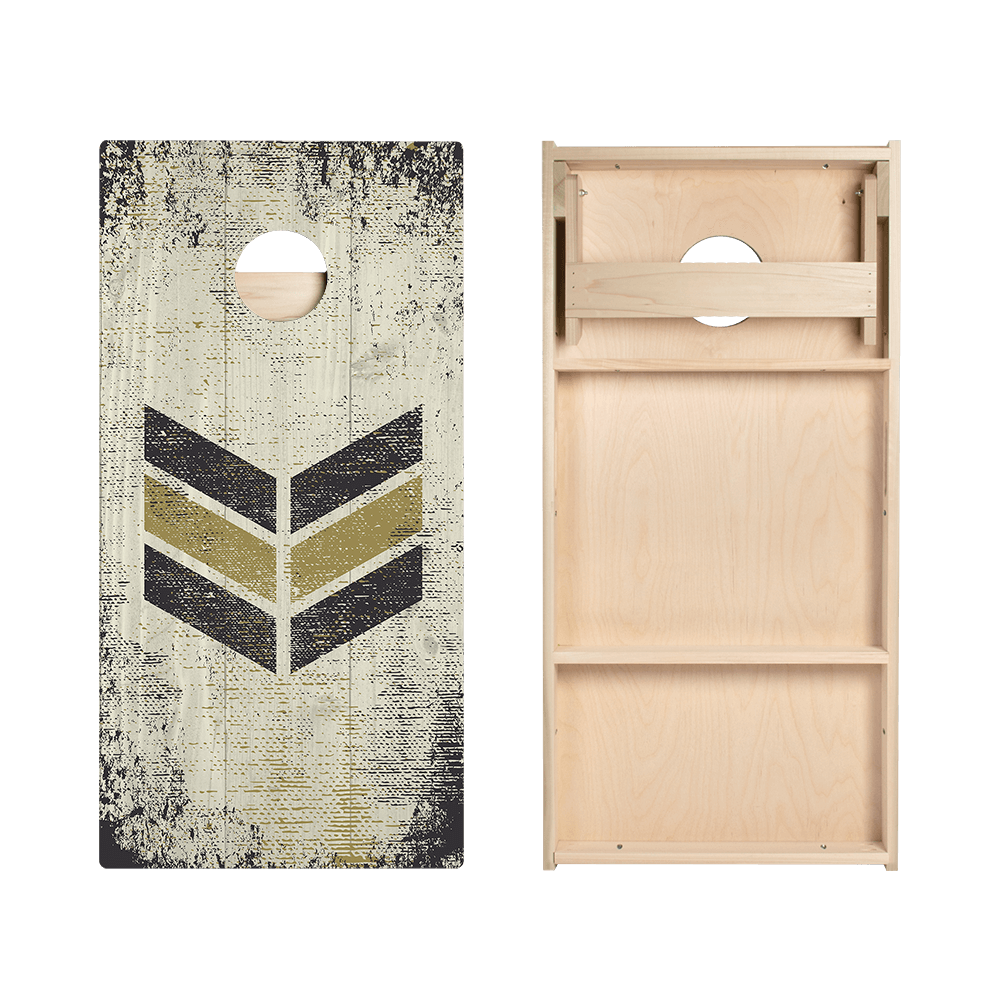 Vintage Military Board Star Cornhole Boards