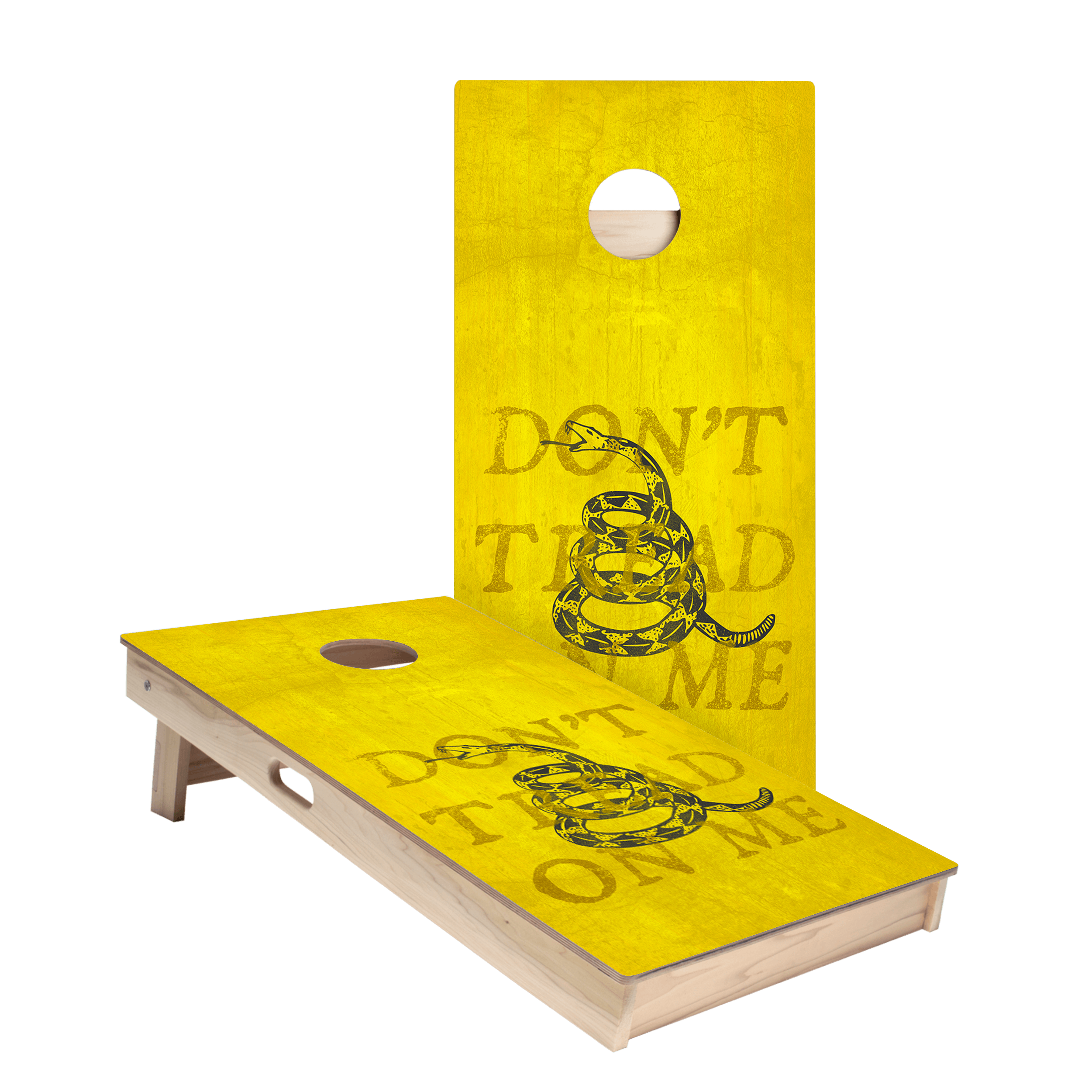 Don’t Tread On Me Yellow Star Cornhole Boards