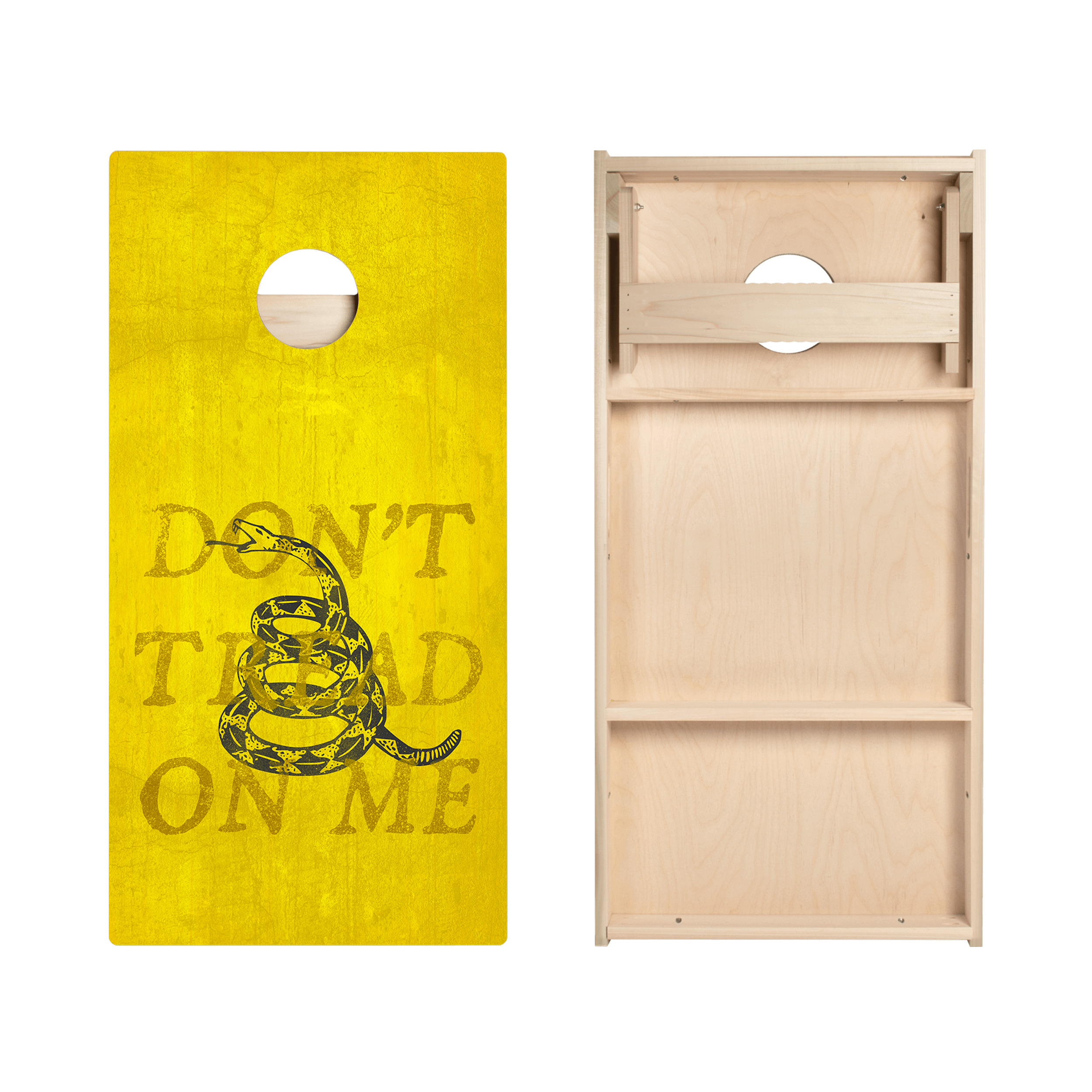 Don’t Tread On Me Yellow Star Cornhole Boards