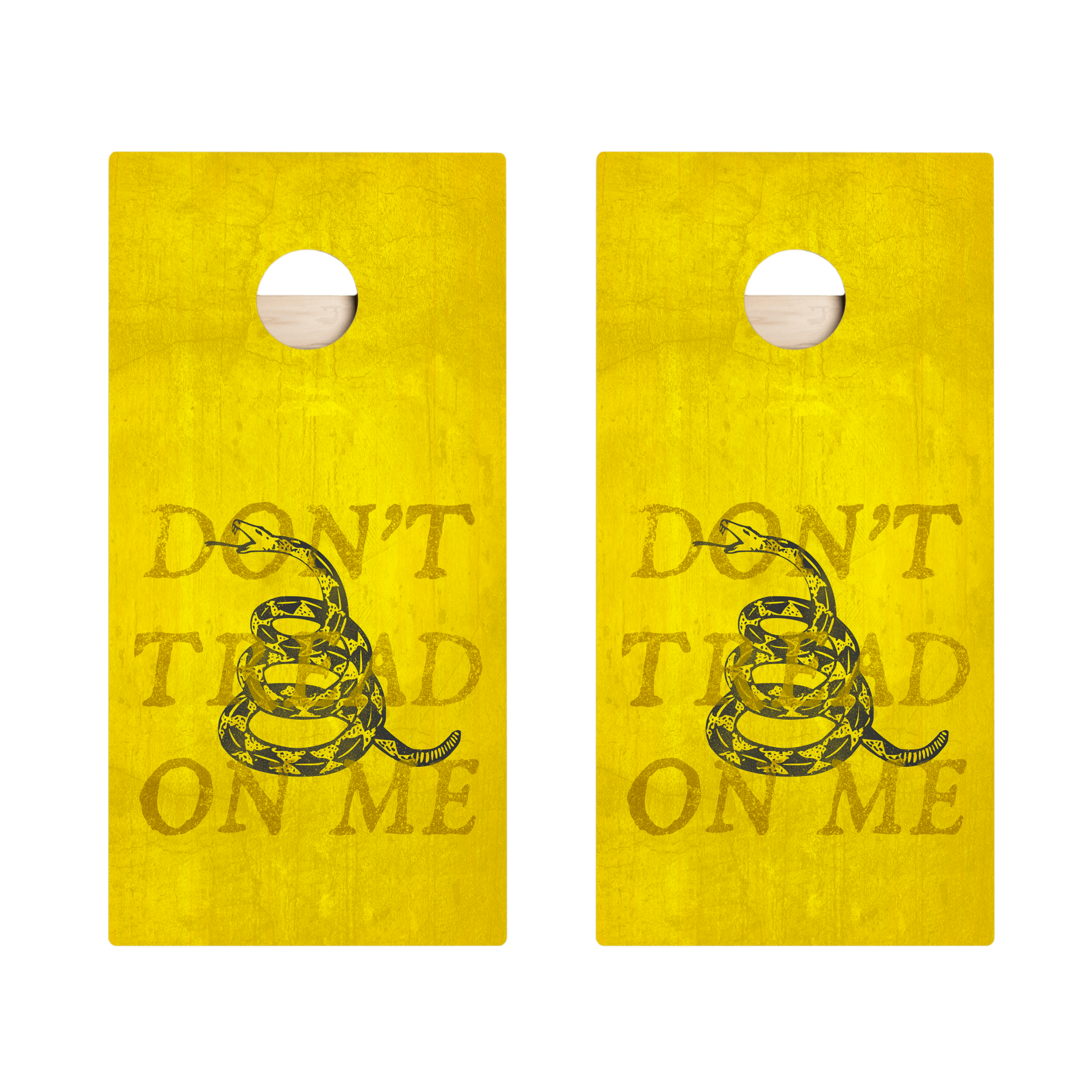 Don’t Tread On Me Yellow Star Cornhole Boards