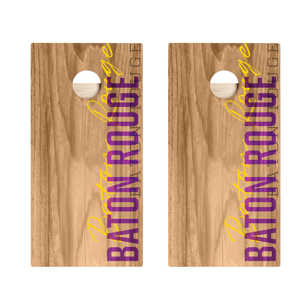 Baton Rouge Campus Gameday Star Cornhole Boards