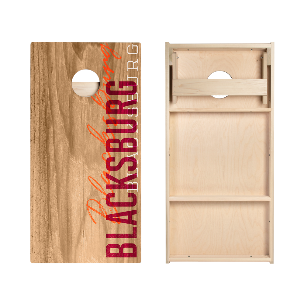 Blacksburg Campus Gameday Star Cornhole Boards