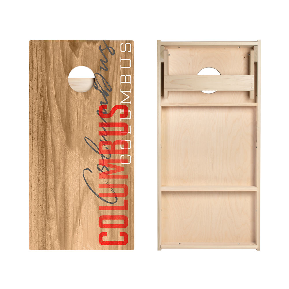 Columbus Campus Gameday Star Cornhole Boards