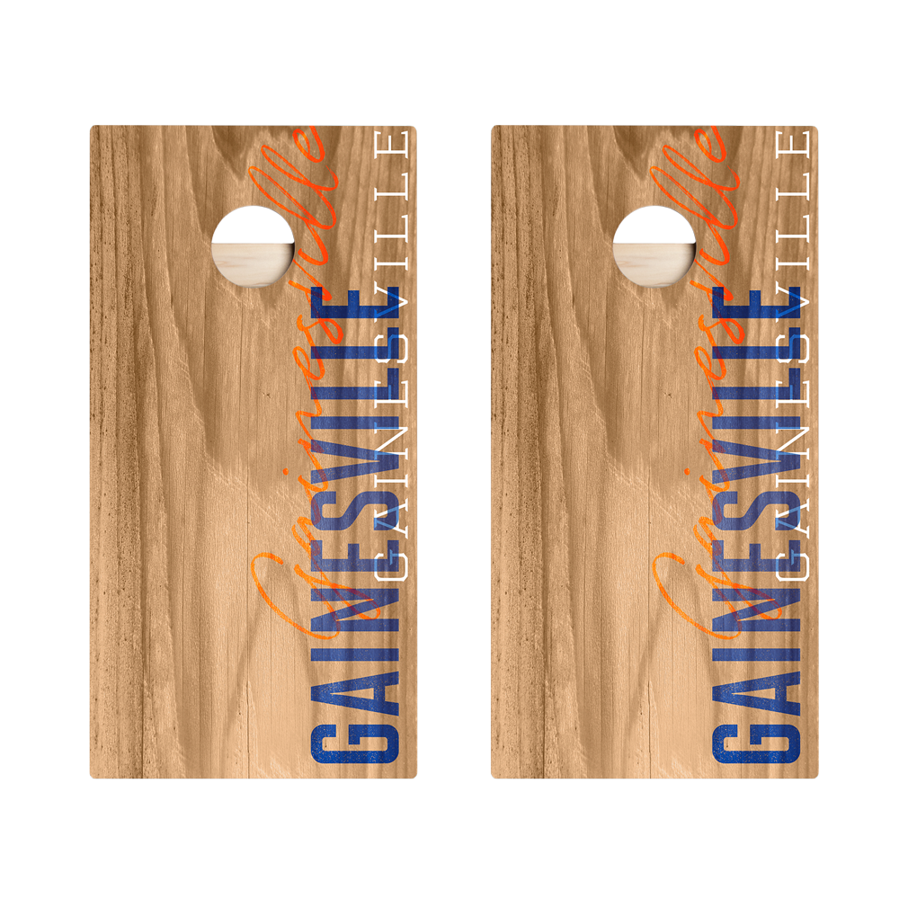 Gainesville Campus Gameday Star Cornhole Boards