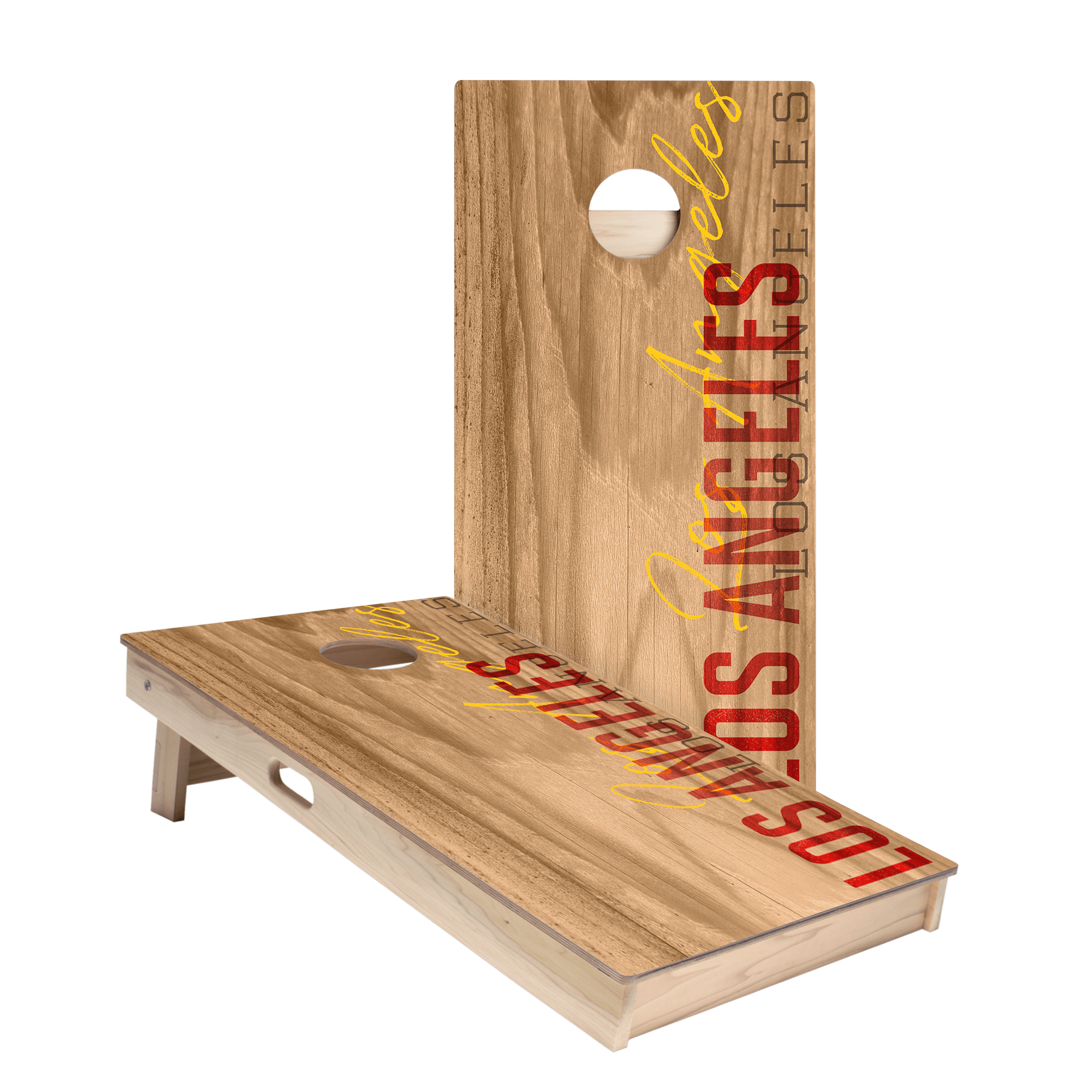 Los Angeles Red Campus Gameday Star Cornhole Boards