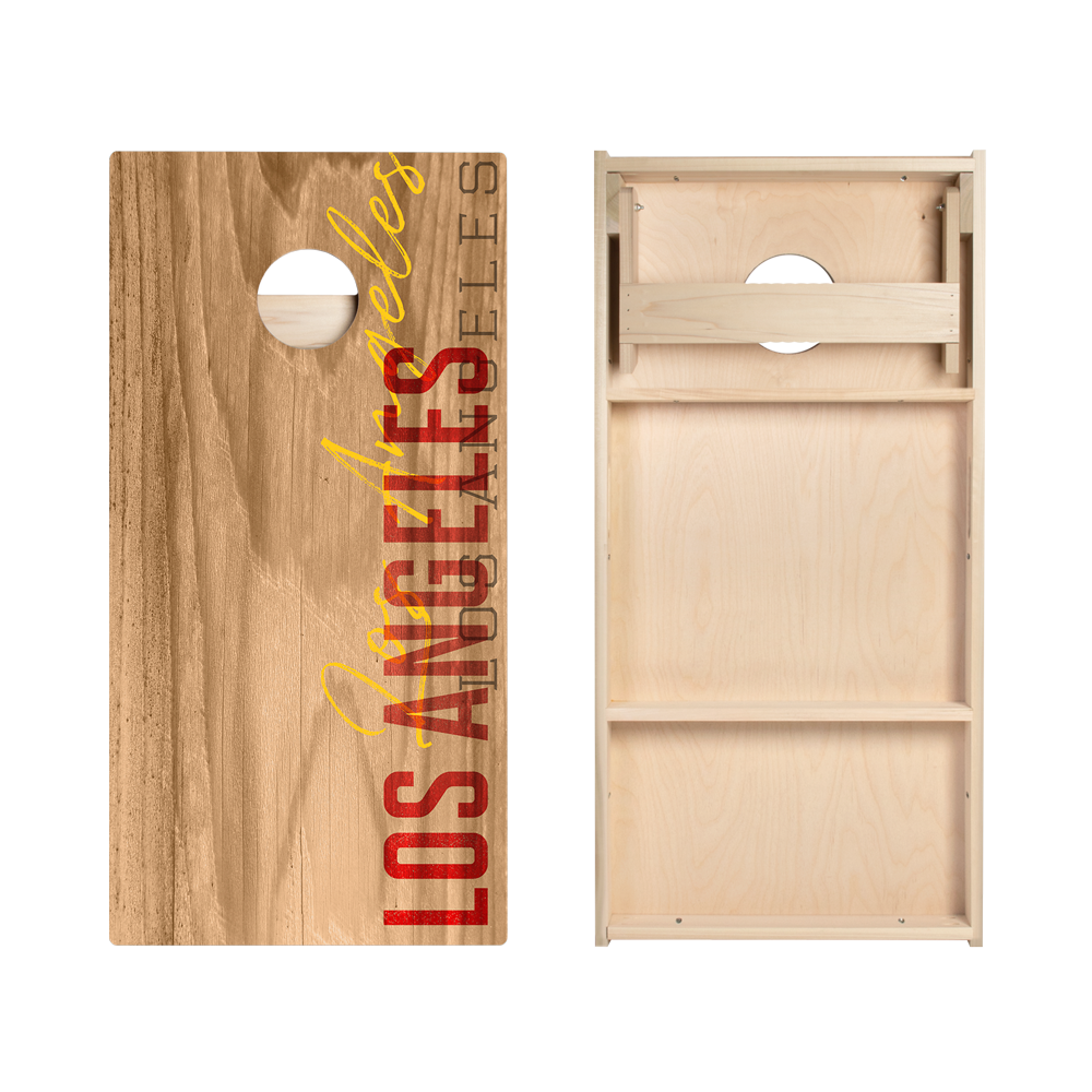 Los Angeles Red Campus Gameday Star Cornhole Boards