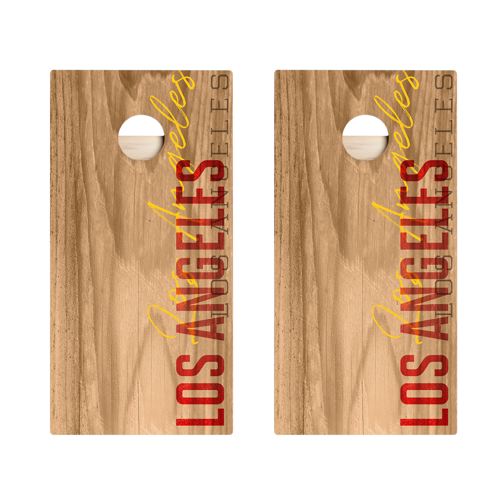 Los Angeles Red Campus Gameday Star Cornhole Boards
