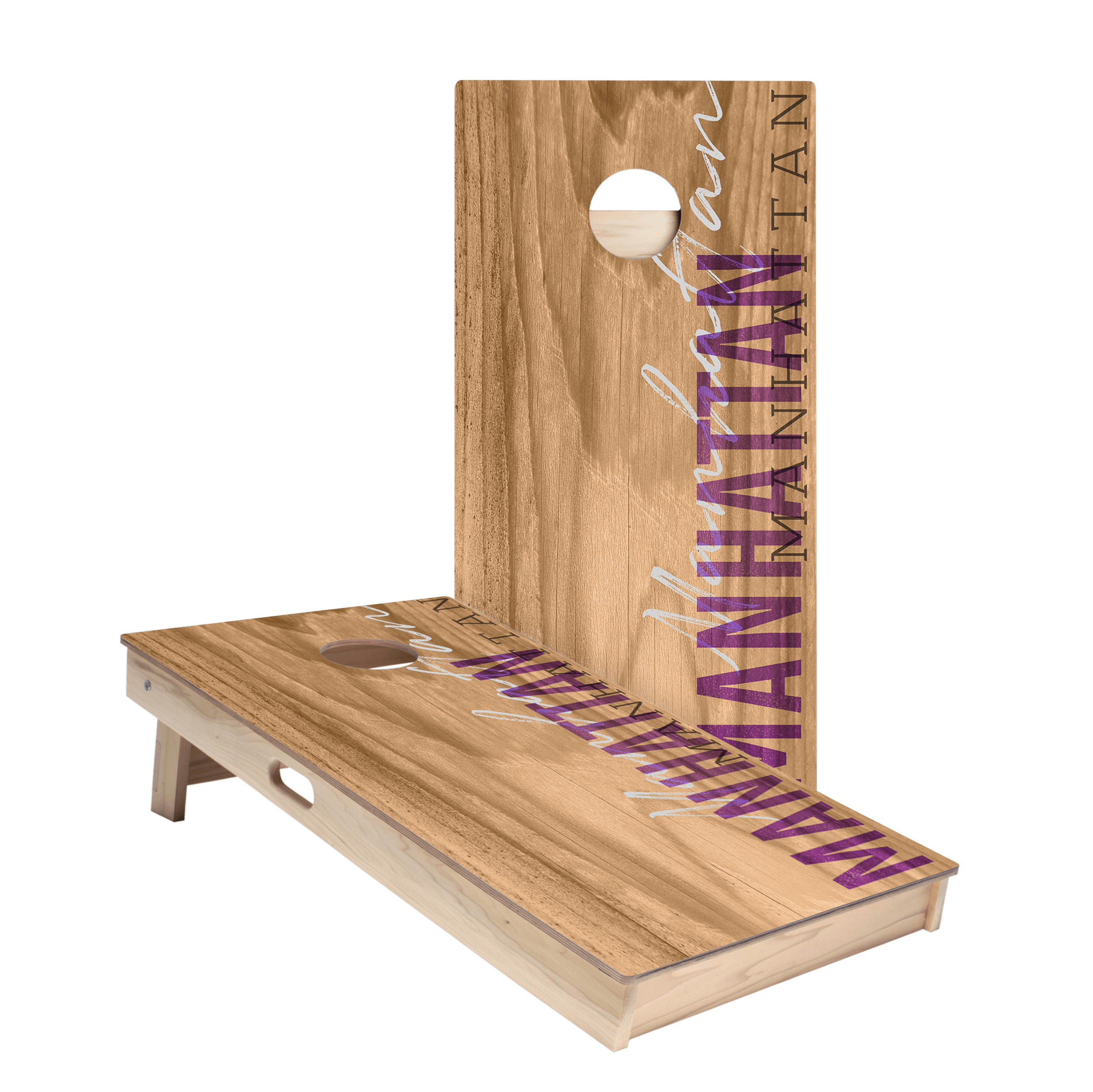 Manhattan Campus Gameday Star Cornhole Boards