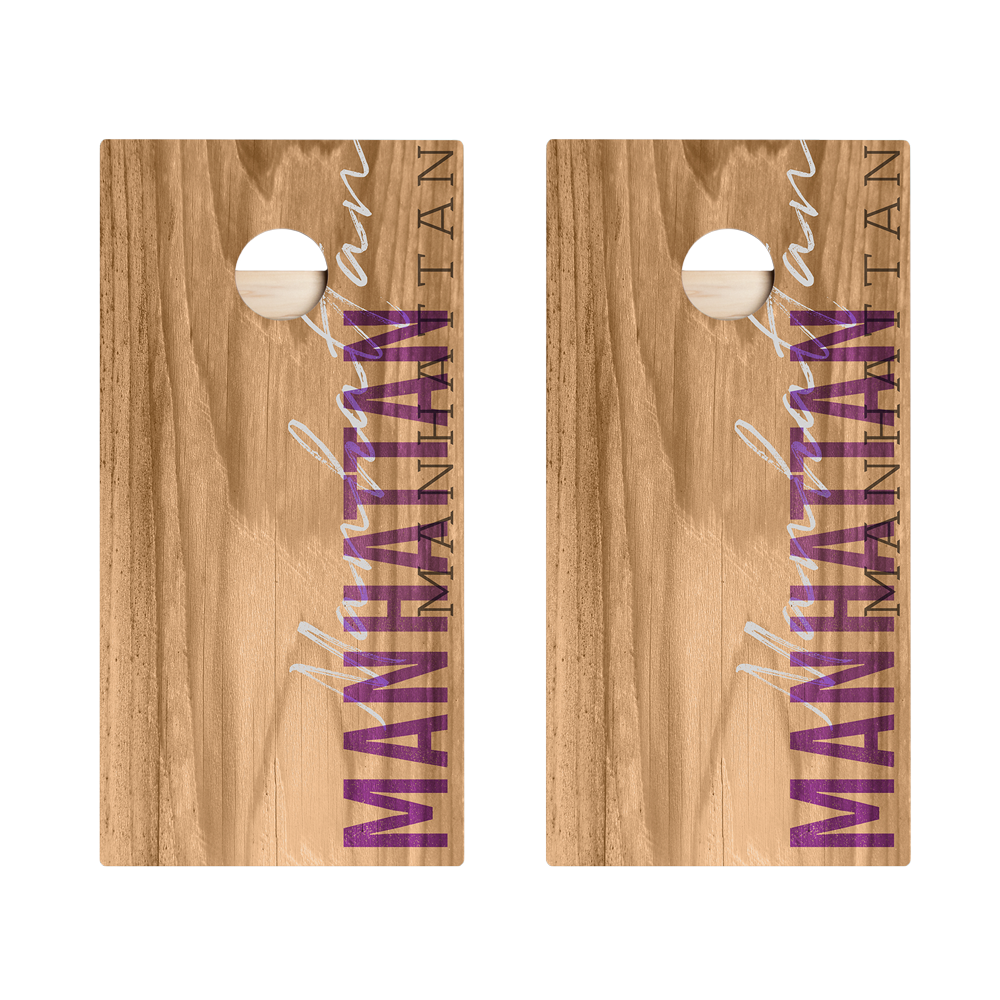 Manhattan Campus Gameday Star Cornhole Boards