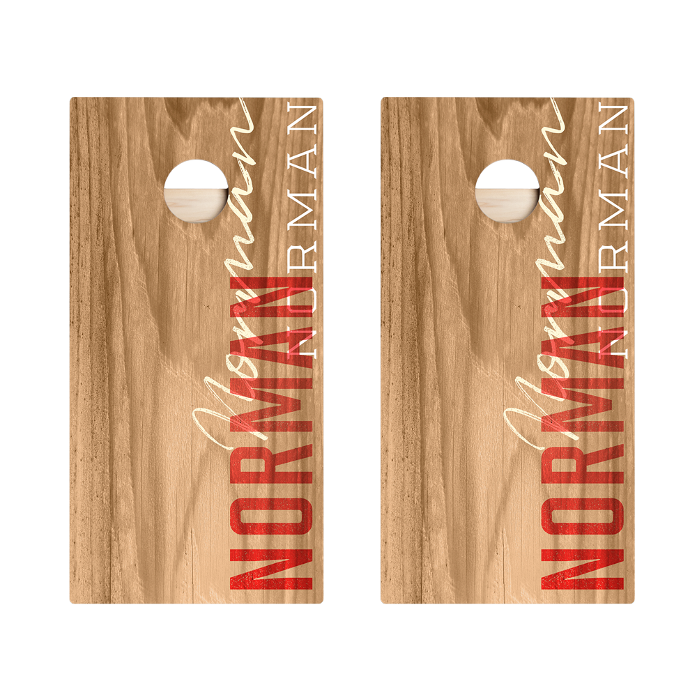 Norman Campus Gameday Star Cornhole Boards